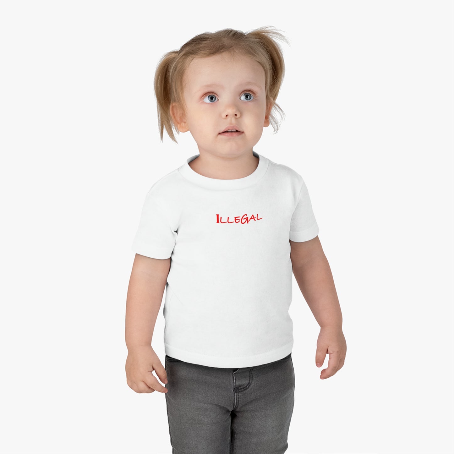 Illegal Child Tee Shirt, Kids Graphic T-Shirt, Youth Top, Unlawful Infant Shirt, Anti-Establishment Toddler Tee, Punk Baby Jersey Top