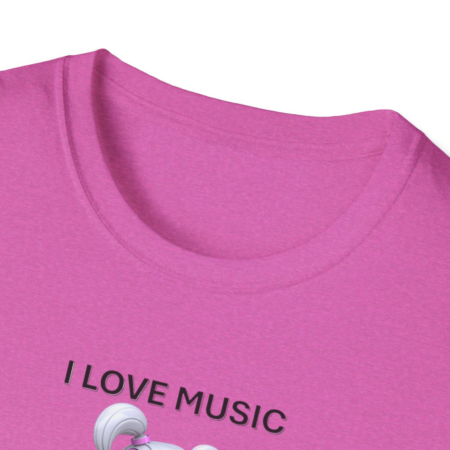 I Love Music Robot Woman - Unisex Soft style T-Shirt