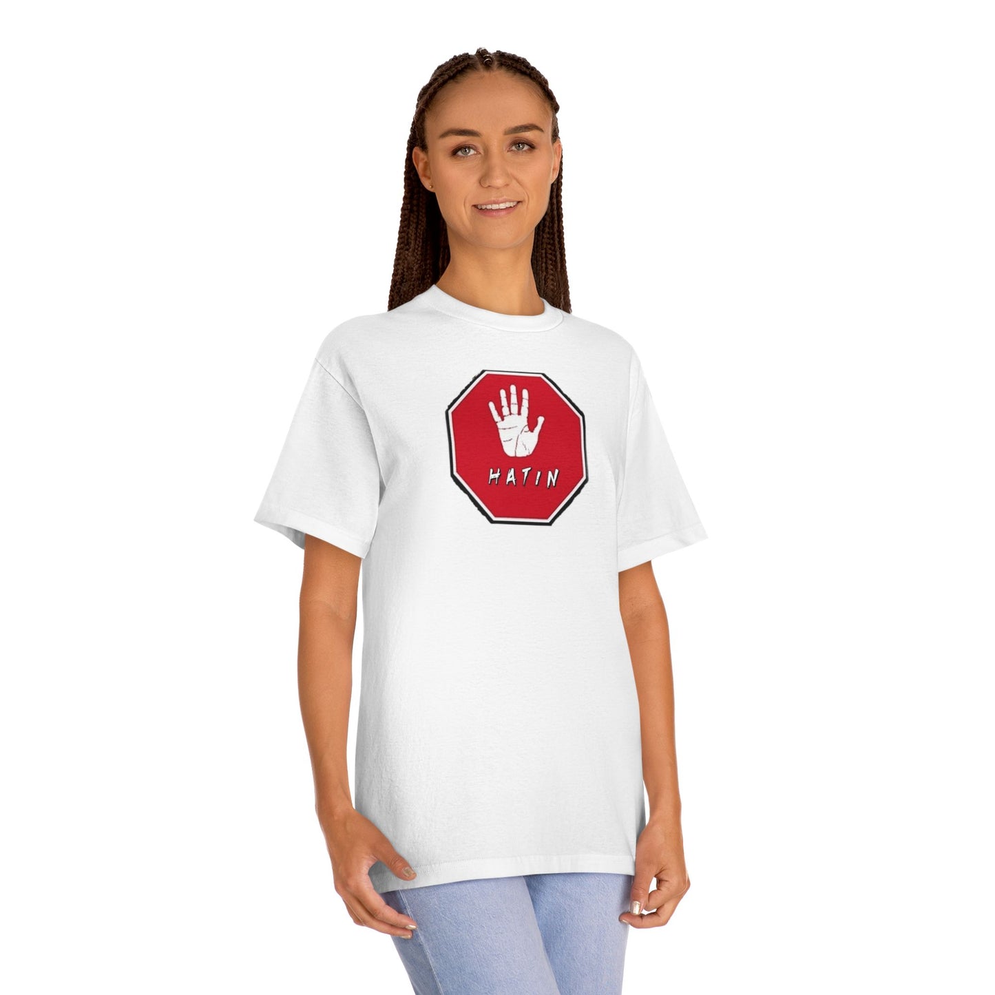 Unisex Classic Tee - STOP HATIN - BLK
