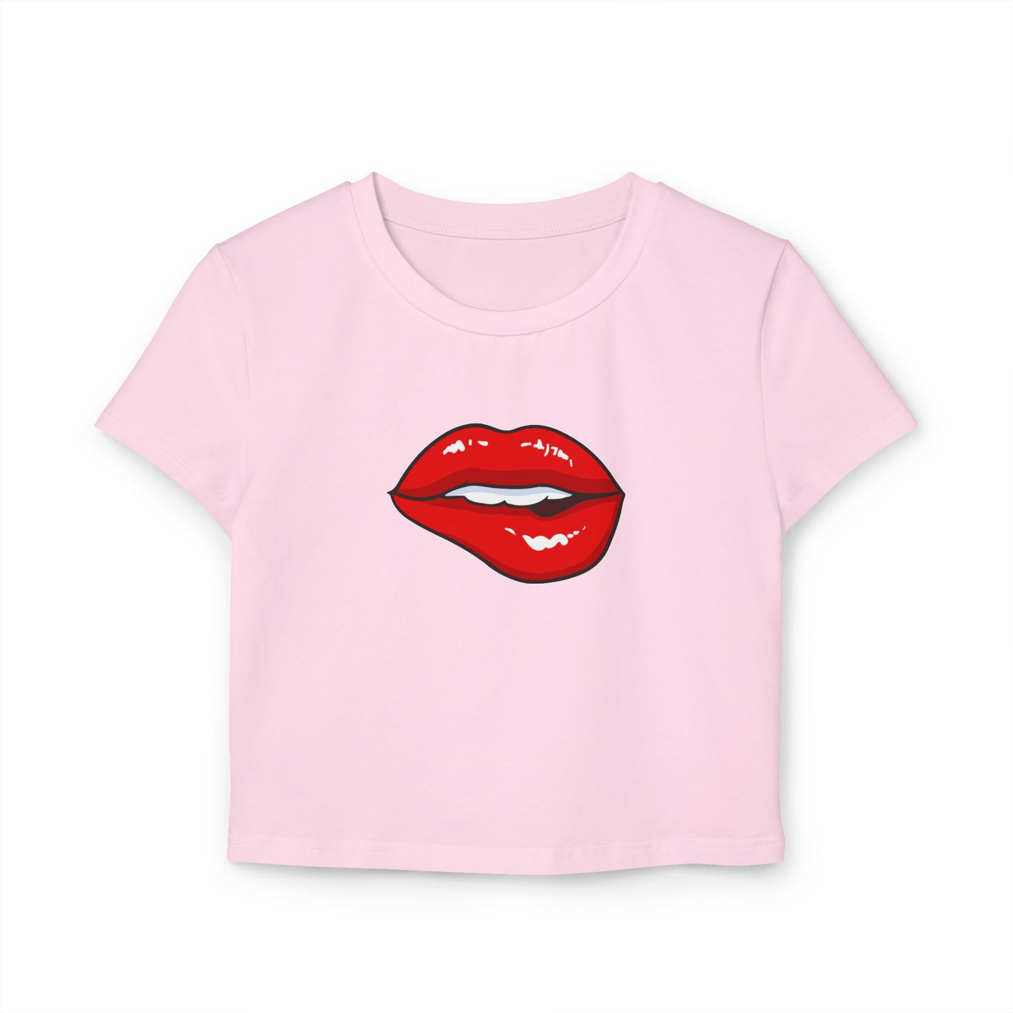 Biting Lip - Women's Baby Tee