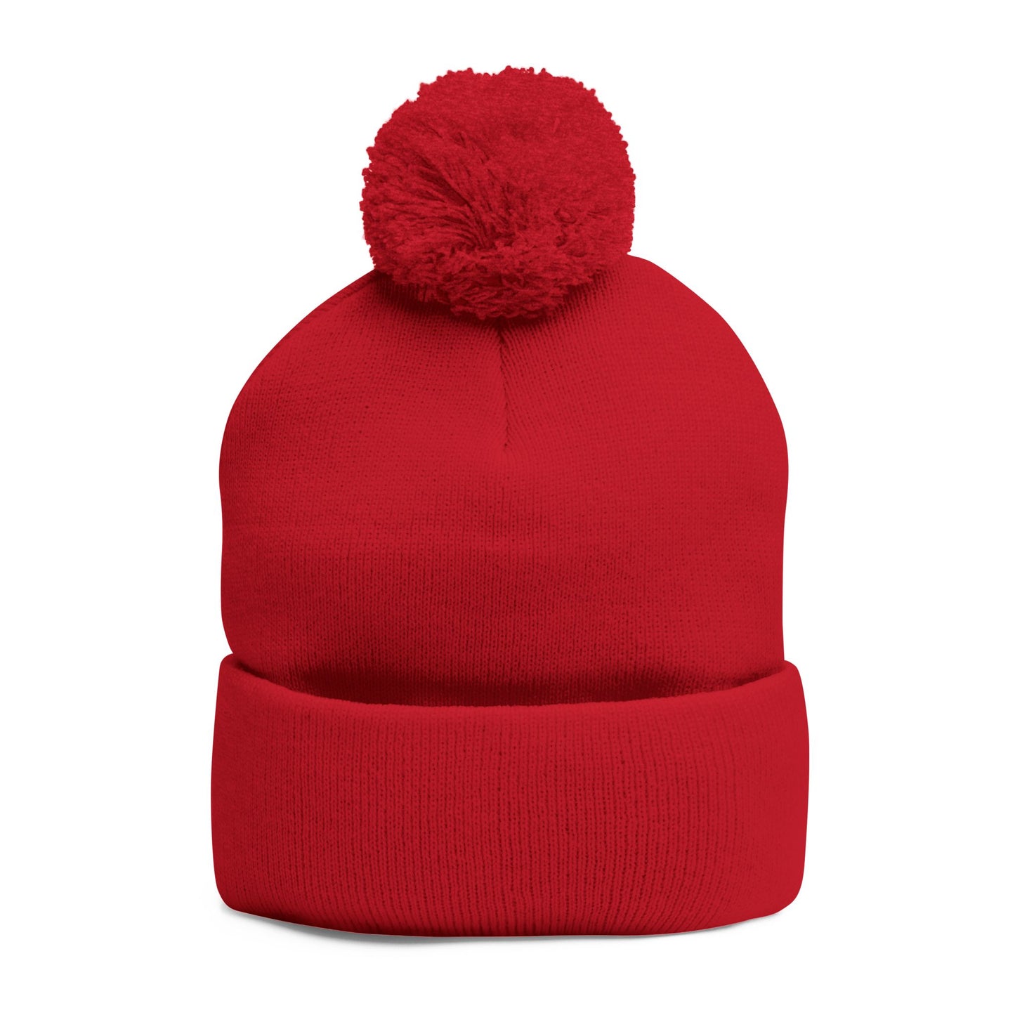 Cozy RME Pom-Pom Knit Cap - Stylish Winter Beanie, Custom Embroidery, Perfect for Gifts, Warm Accessories, Christmas, Outdoor Adventures