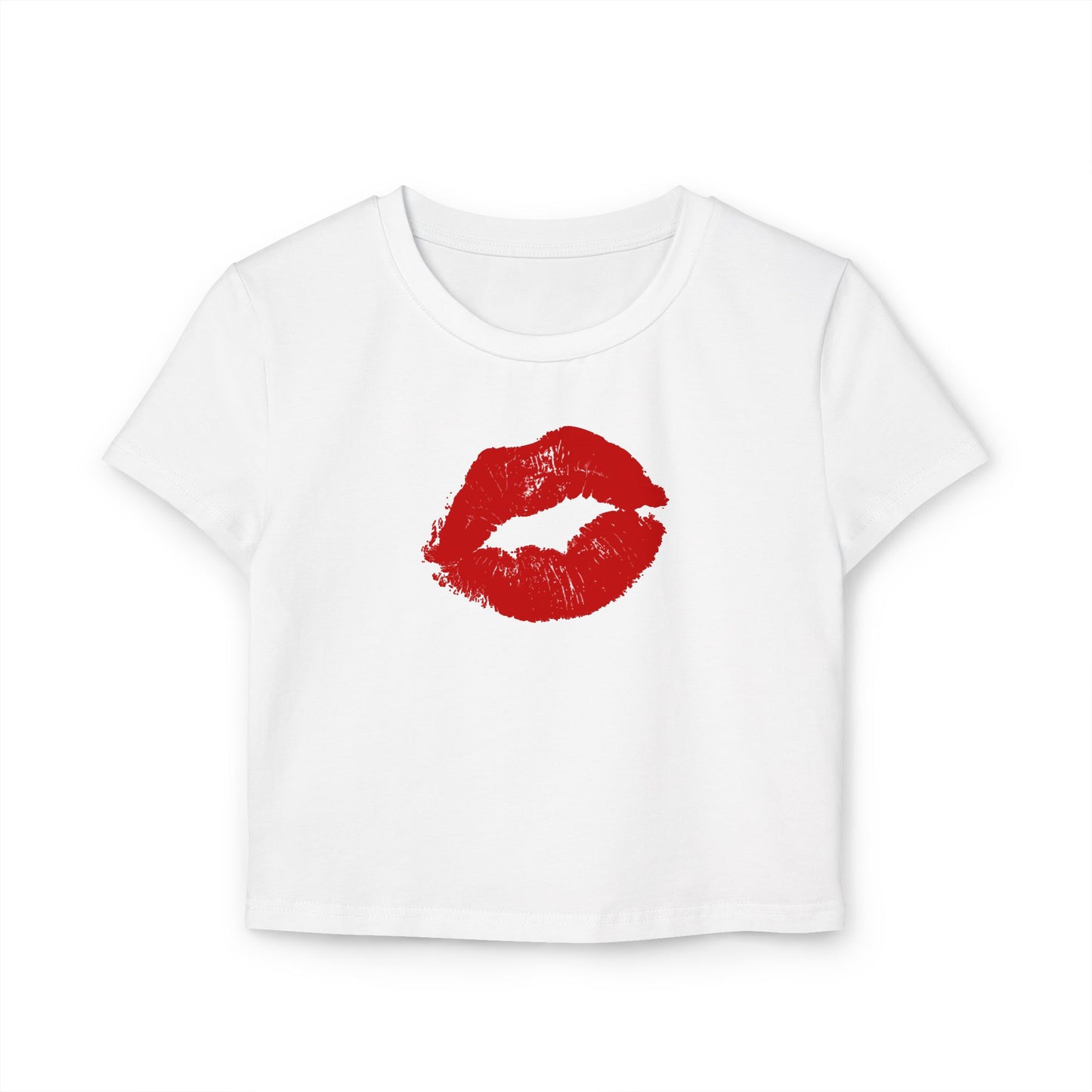 Lip Print - Women's Baby Tee