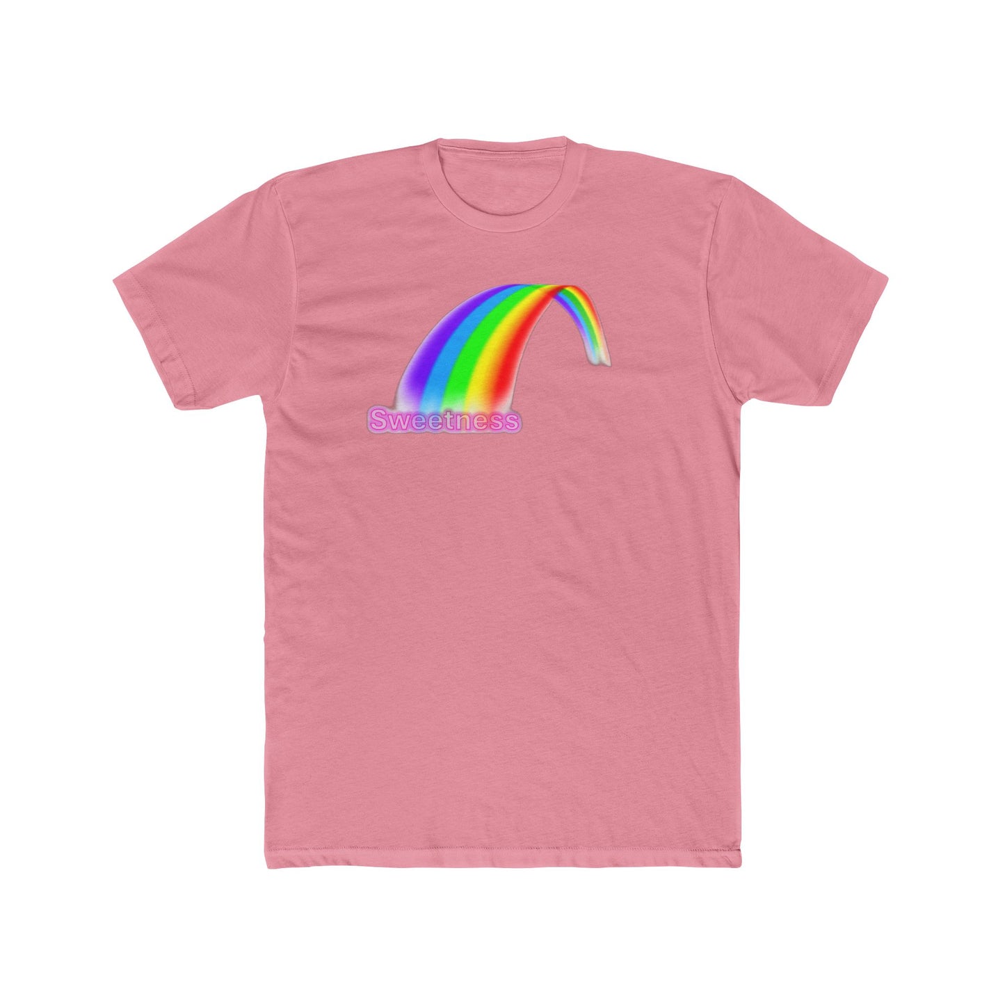 Sweetness Rainbow Graphic Unisex Cotton Crew Tee - Cute Summer Gift, Pride Apparel, Fun Retro T-Shirt, Casual Wear, Gift for Friends