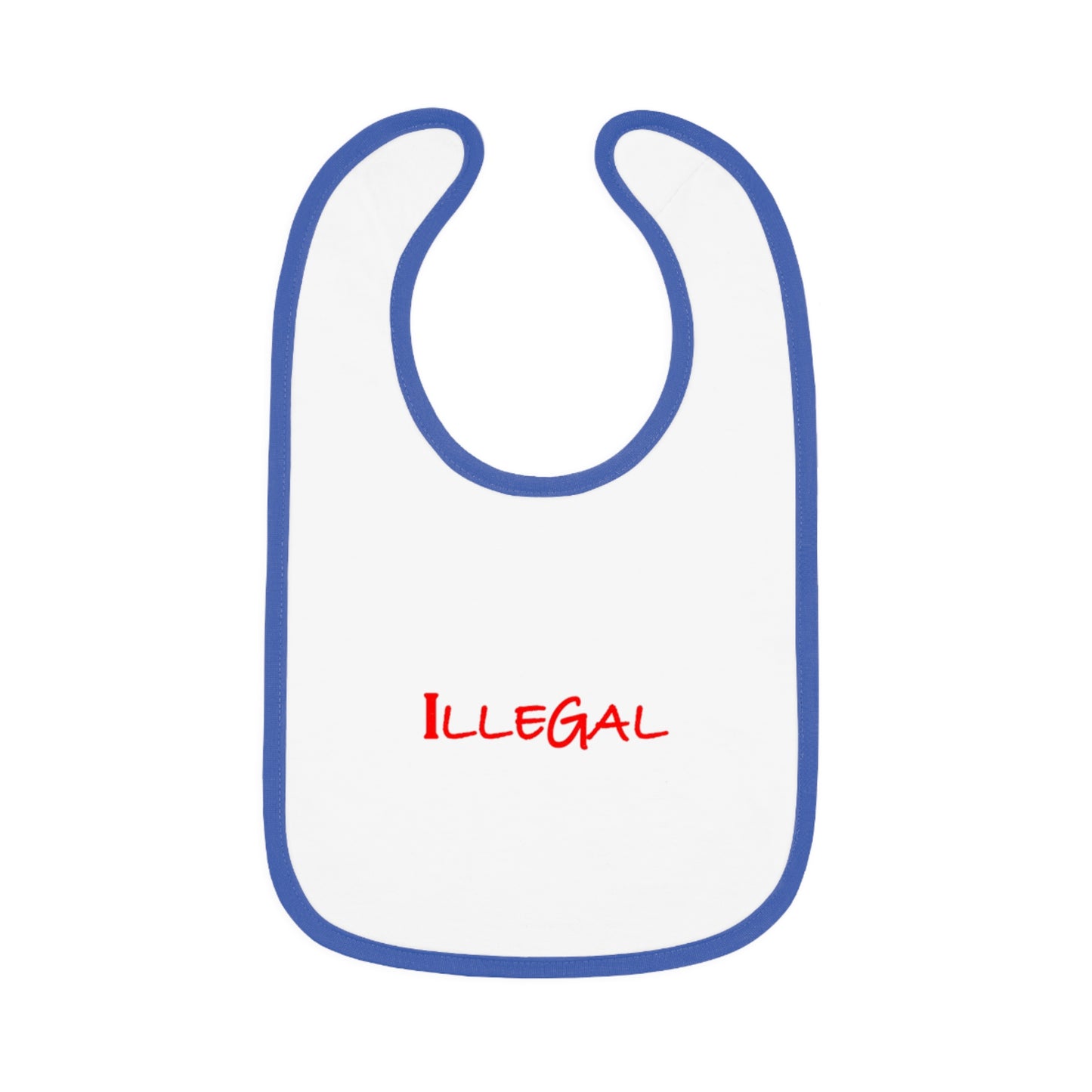 Illegal Baby Bib, Funny Infant Drool Cover, Comical Toddler Mealtime Smock, Humorous Newborn Feeding Accessory, Cute Baby Shower Gift,