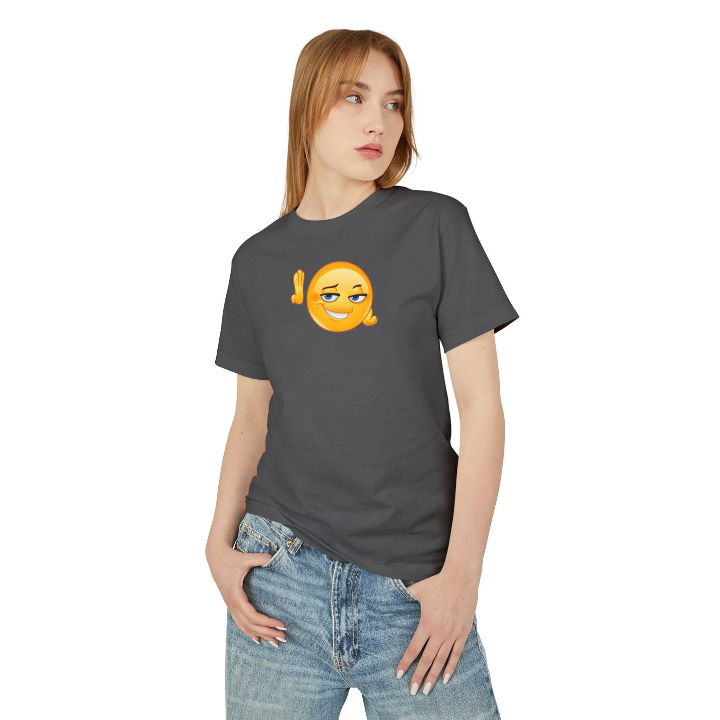 What's Up Emoji - Unisex Garment-Dyed Heavyweight Cotton Tee