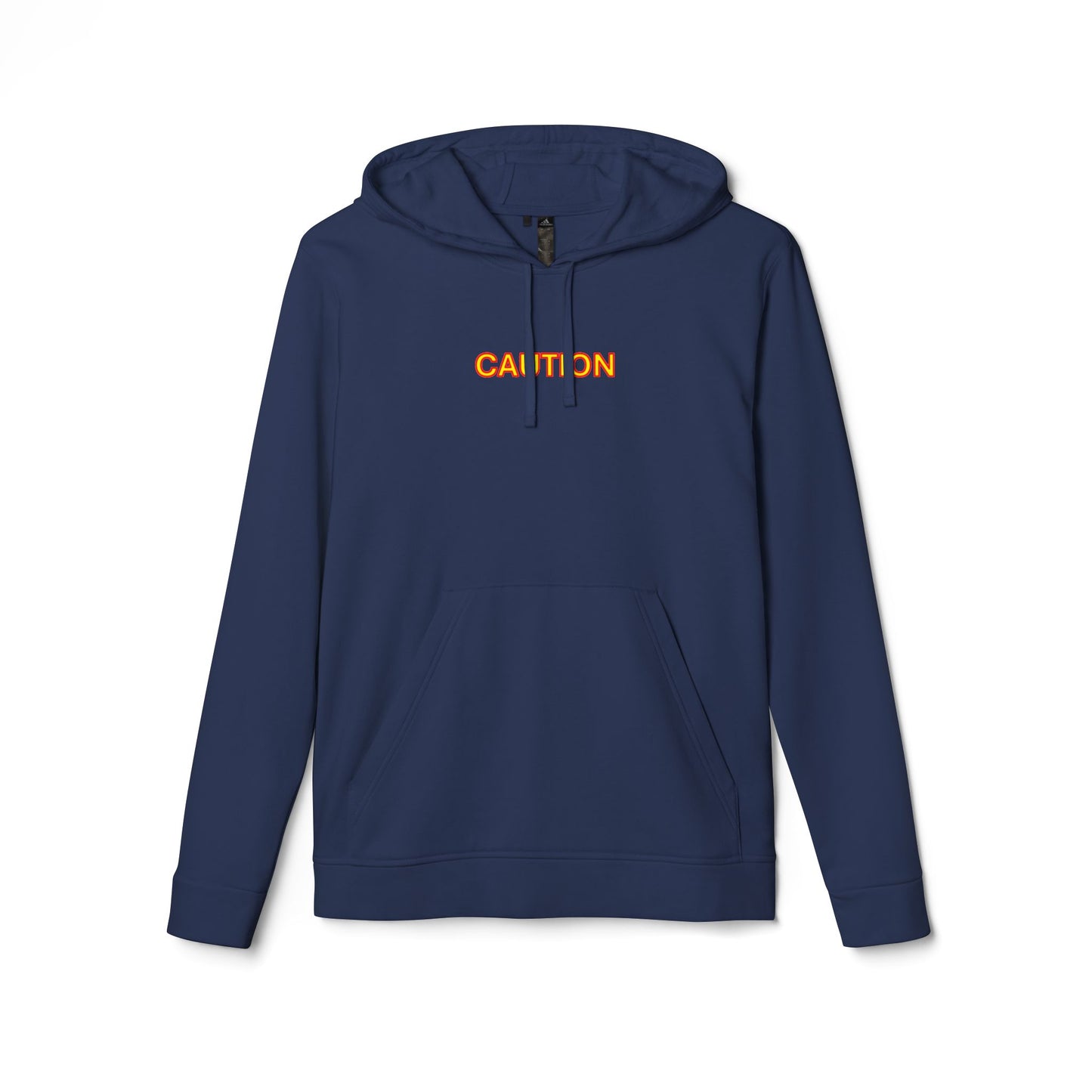 Caution Fleece Unisex Hoodie by Adidas