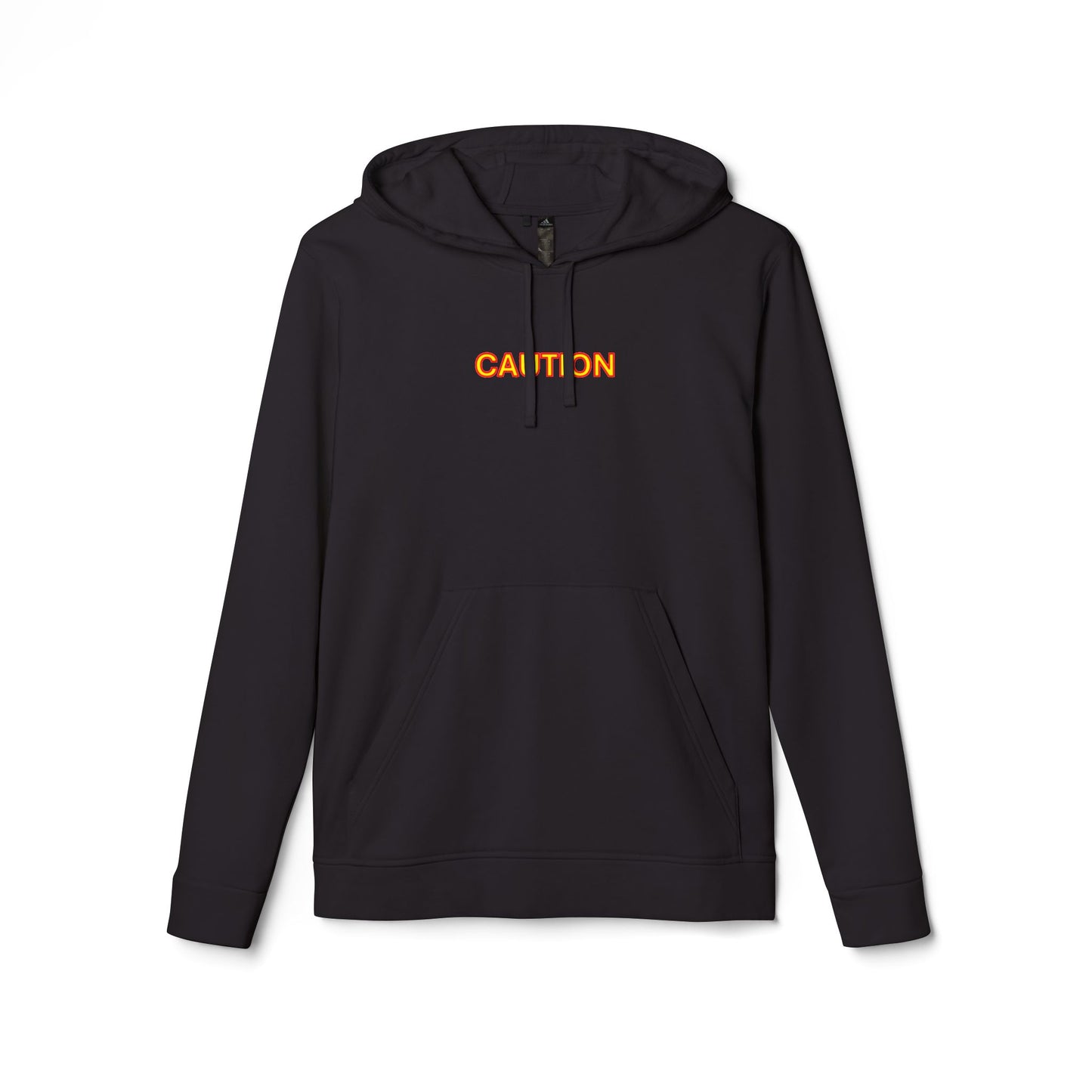 Caution Fleece Unisex Hoodie by Adidas