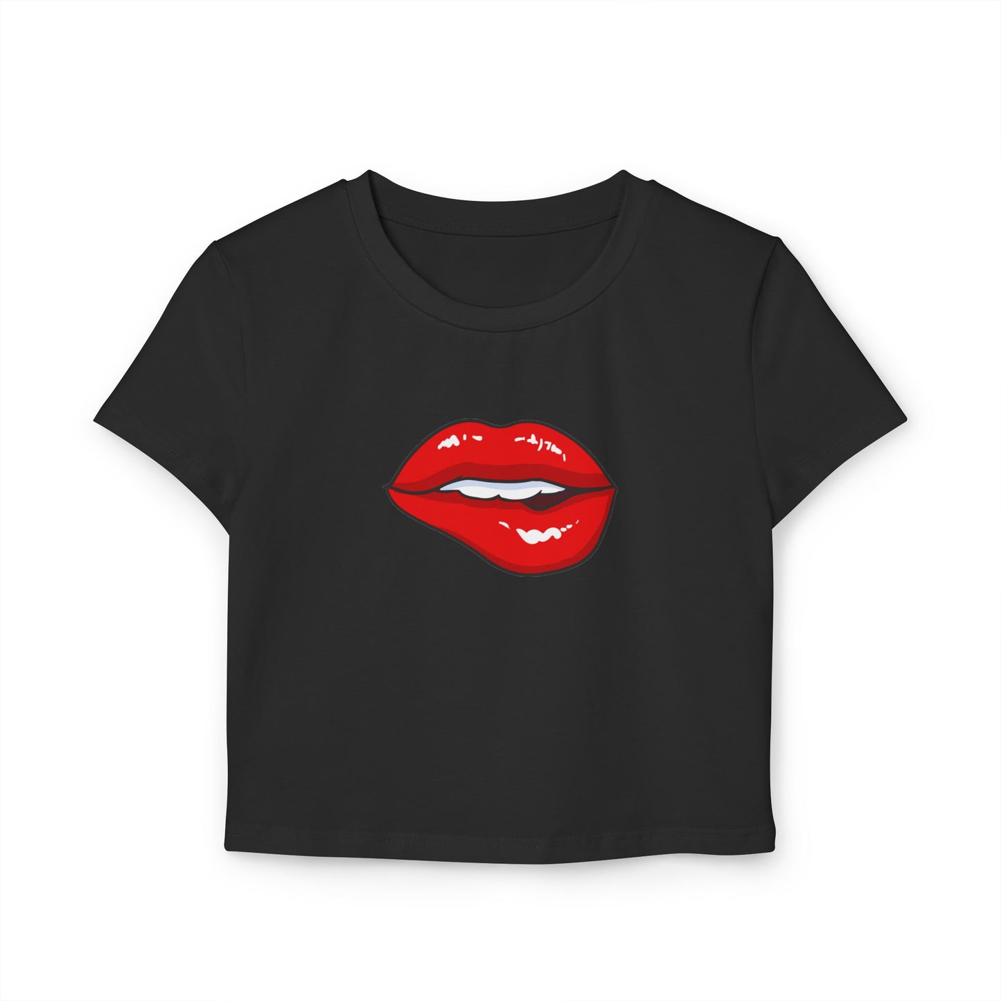Biting Lip - Women's Baby Tee