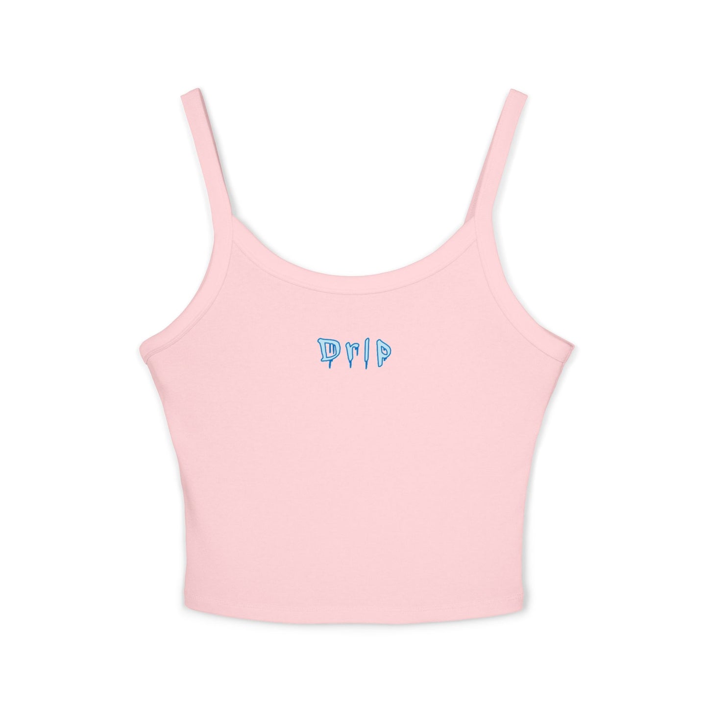 Drip - Women's Spaghetti Strap Tank Top with Cute Graphic, Summer Sleeveless Top, Casual Wear, Beach Outfit, Gift for Friends