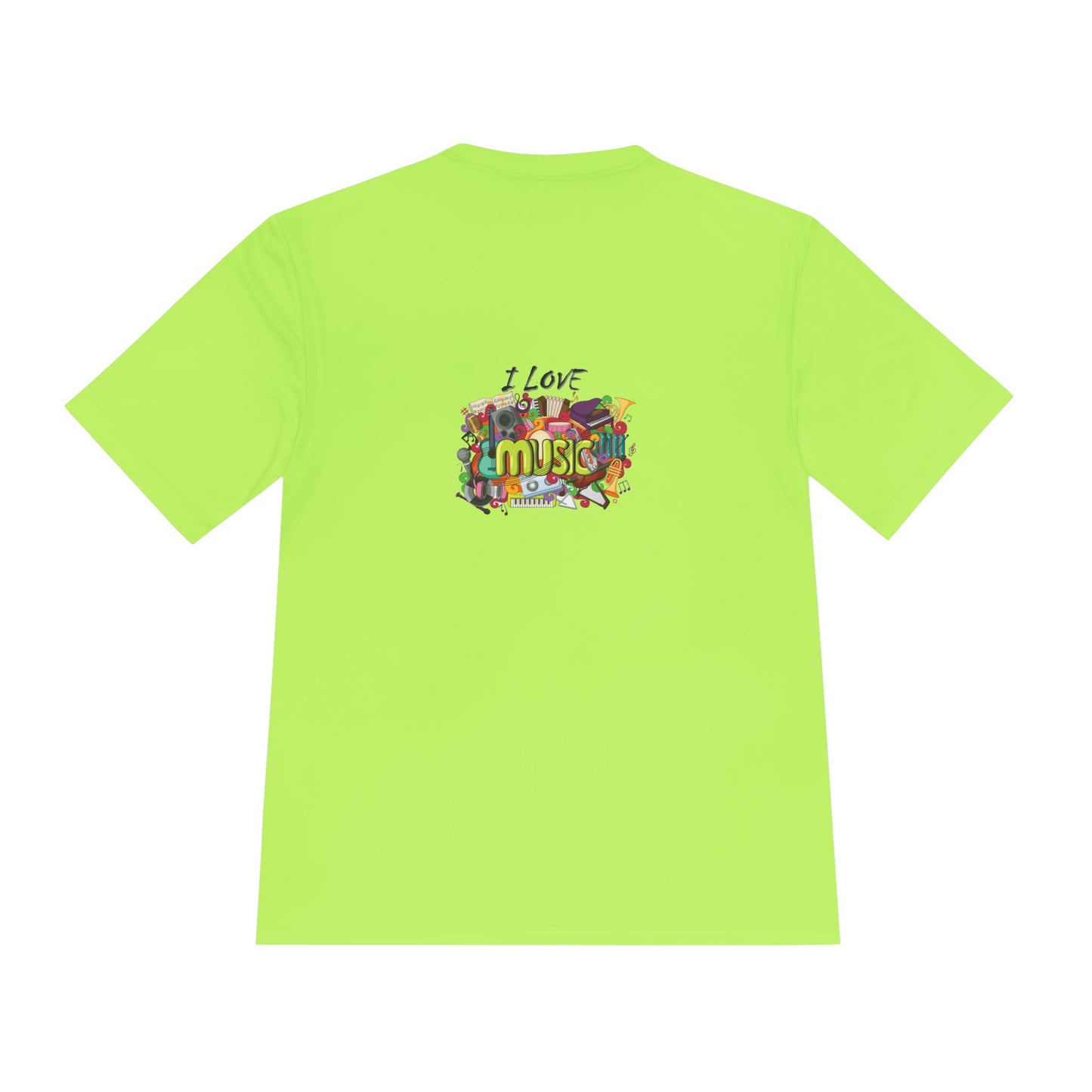 I Love Music- Unisex Moisture Wicking Tee