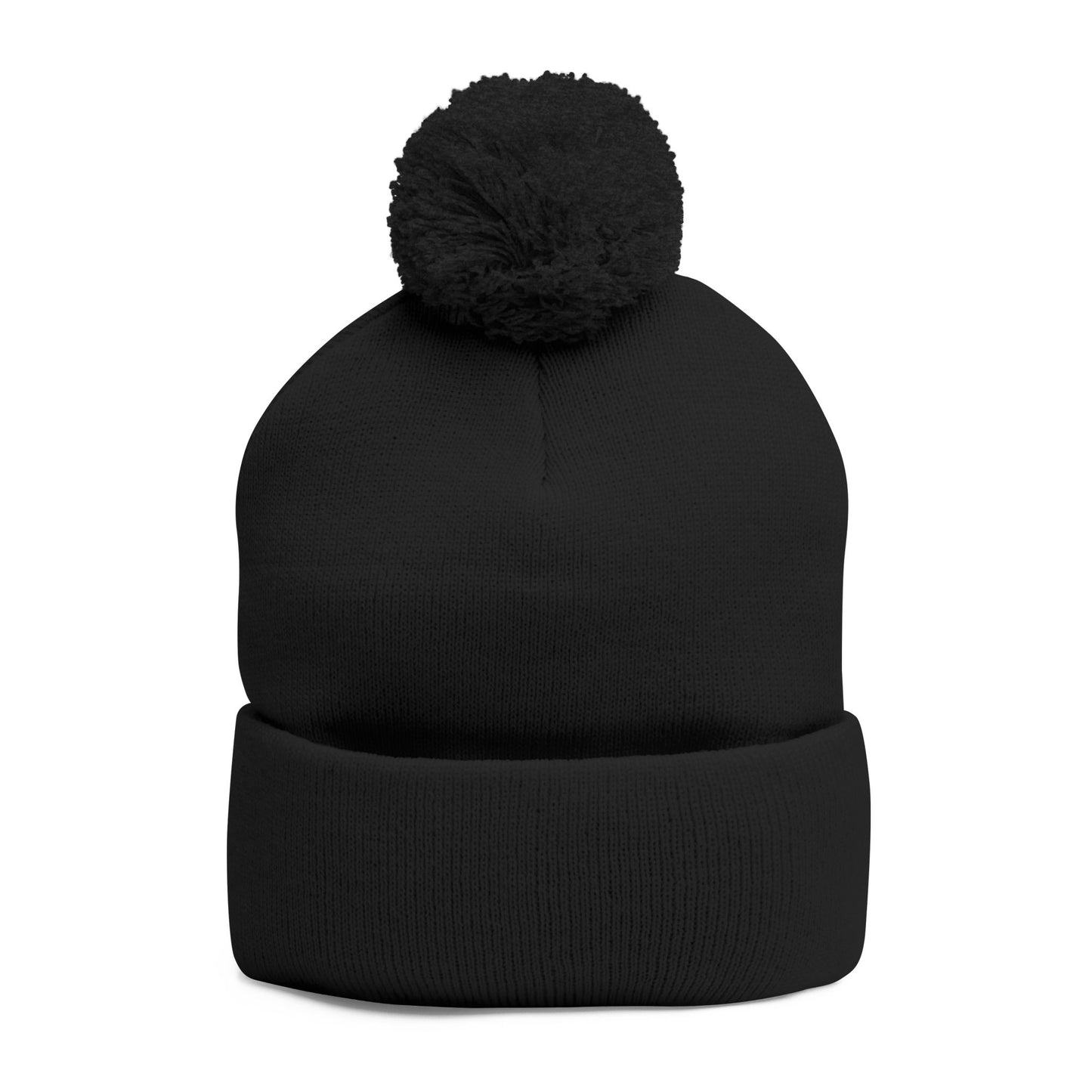 Cozy RME Pom-Pom Knit Cap - Stylish Winter Beanie, Custom Embroidery, Perfect for Gifts, Warm Accessories, Christmas, Outdoor Adventures