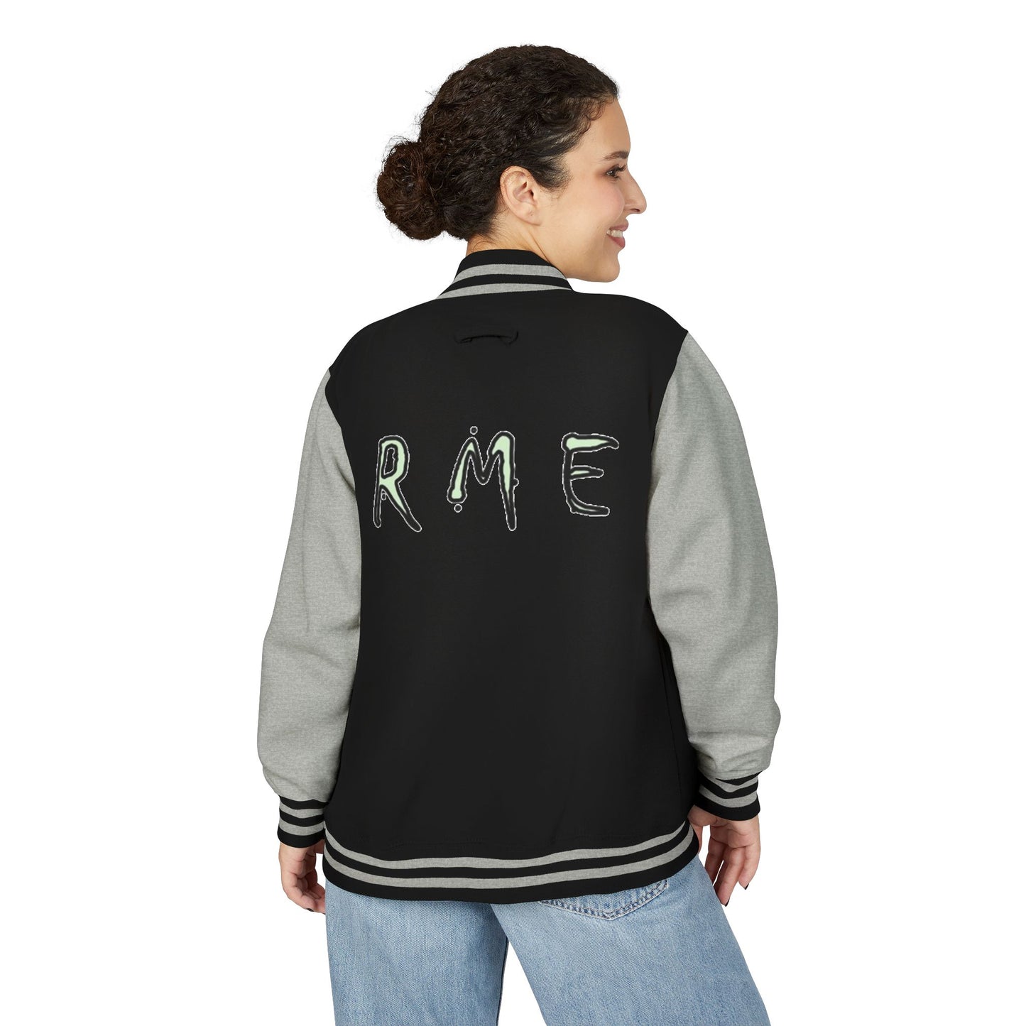RME Letterman Jacket, Varsity College Style Outerwear, Customizable Baseball Team Coat, Retro Vintage Jacket, Personalized Sports Club