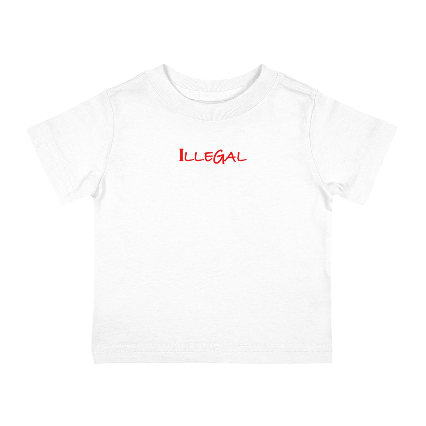 Illegal Child Tee Shirt, Kids Graphic T-Shirt, Youth Top, Unlawful Infant Shirt, Anti-Establishment Toddler Tee, Punk Baby Jersey Top