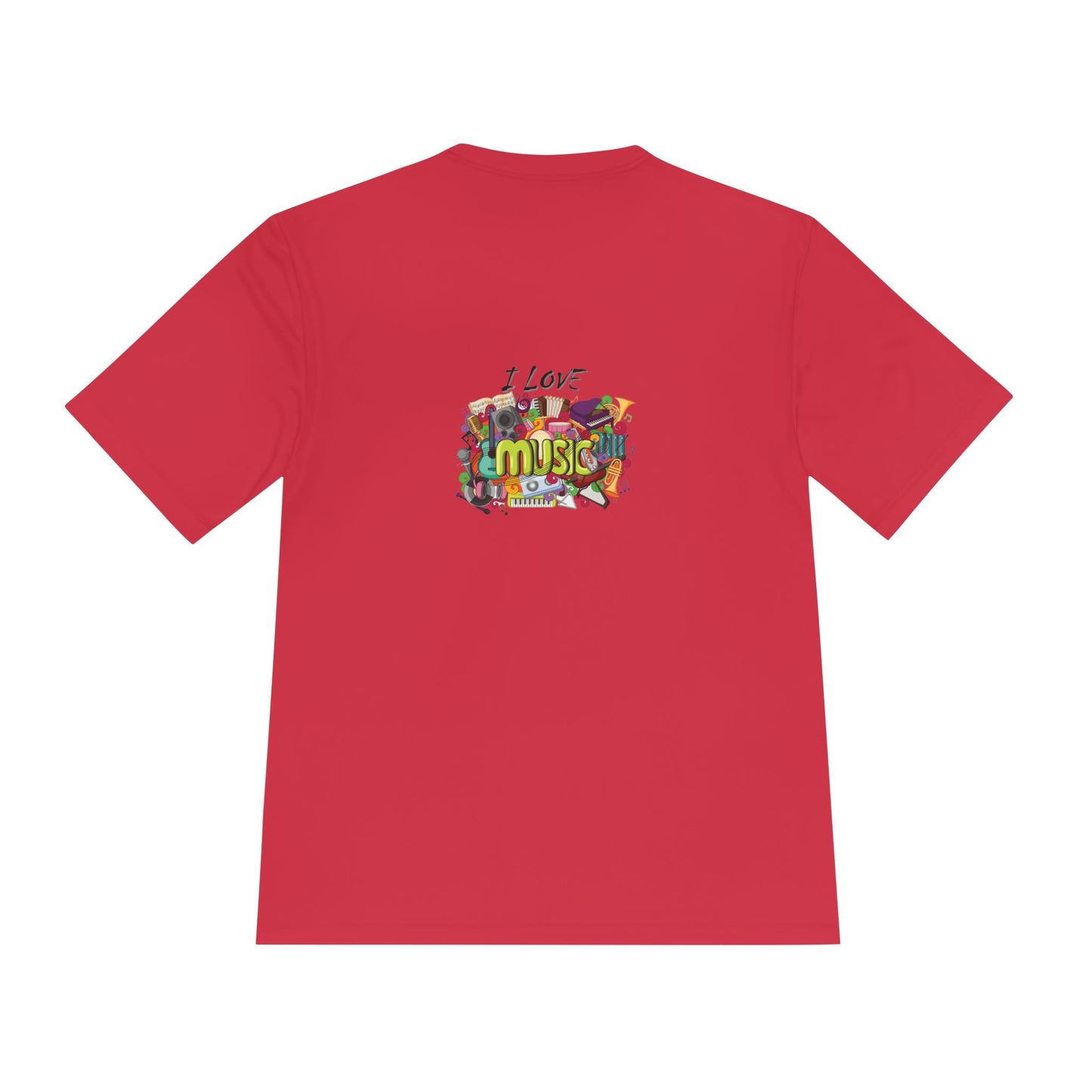 I Love Music- Unisex Moisture Wicking Tee