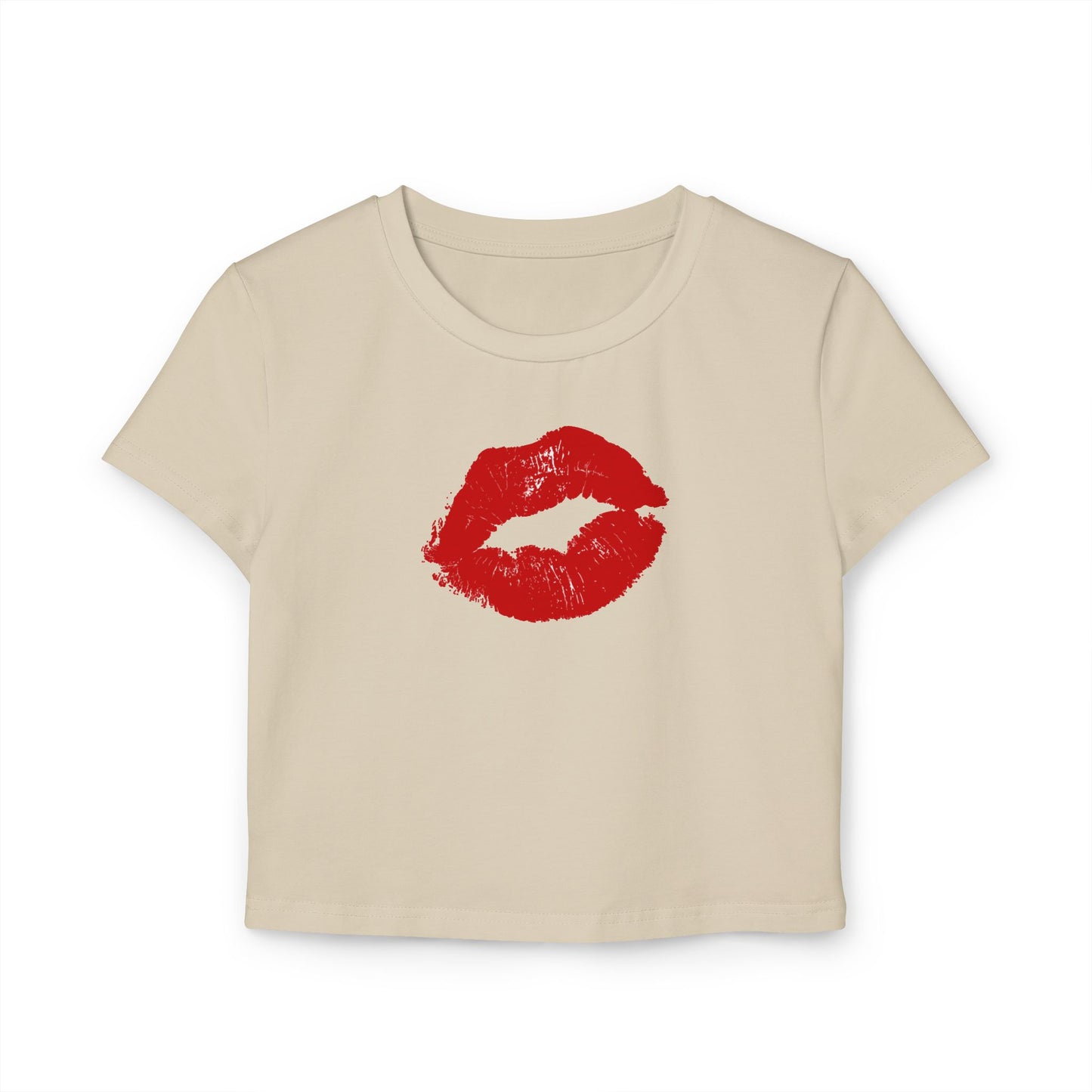 Lip Print - Women's Baby Tee