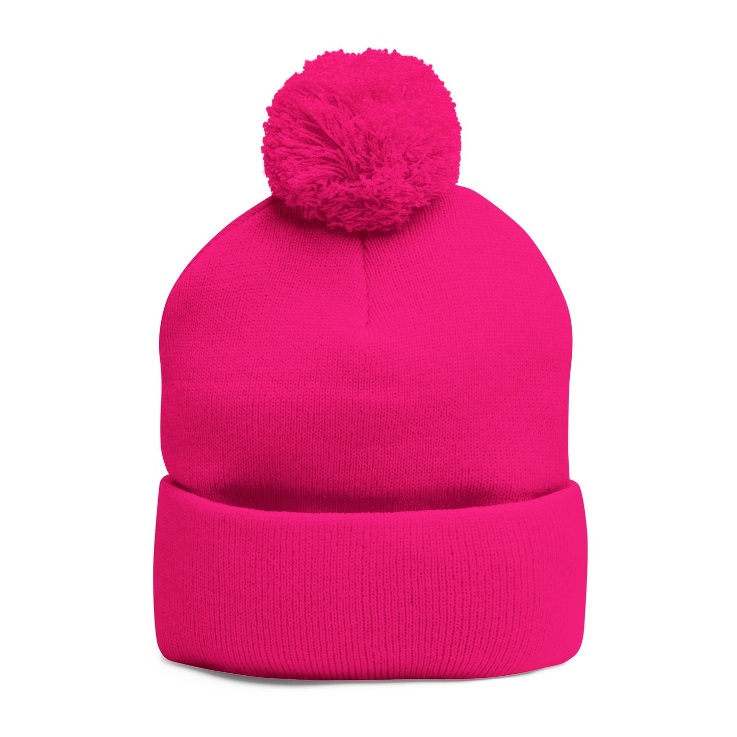 Cozy RME Pom-Pom Knit Cap - Stylish Winter Beanie, Custom Embroidery, Perfect for Gifts, Warm Accessories, Christmas, Outdoor Adventures