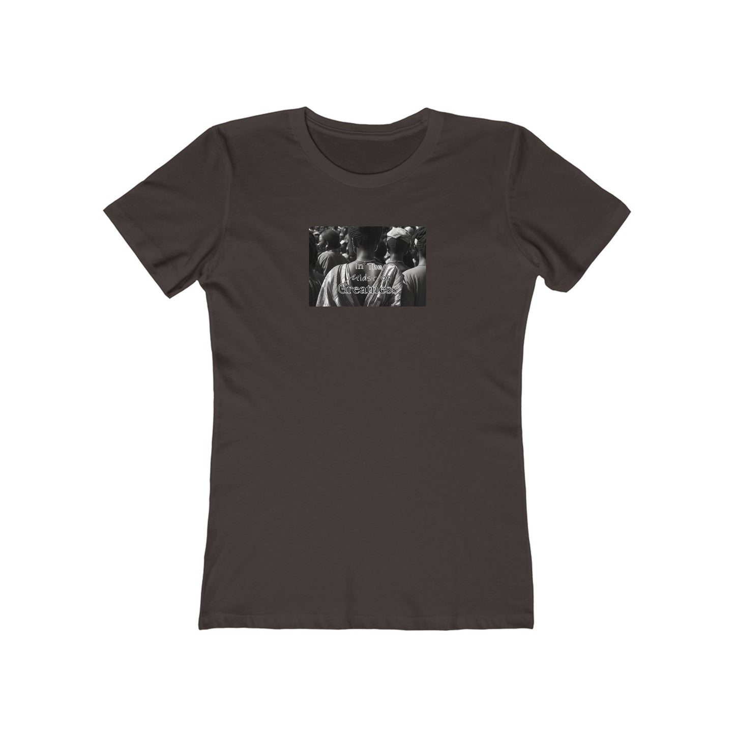 In The Midst of Greatness - Woman's Tee, Casual Wear for Women, Street Style, Trendy Women's T-Shirt, Unique Print Design