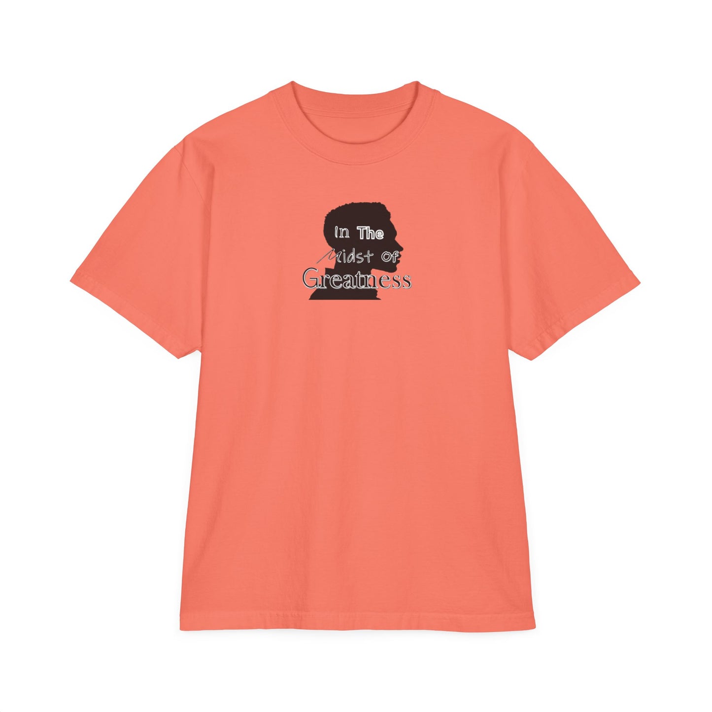 In The Midst Of Greatness Silhouette Tee, Unisex Drop-Shoulder Top, Graphic Shirt, Inspirational Clothing, Vintage Feel Apparel
