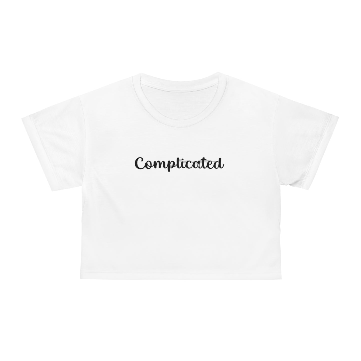 COMPLICATED - Crop Tee (AOP)