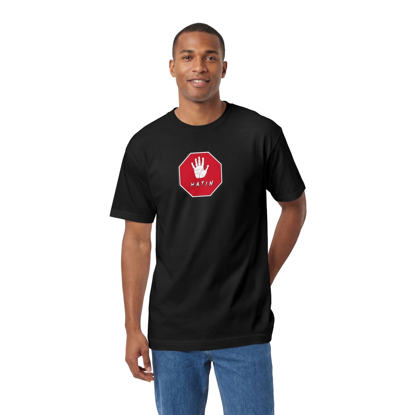 Unisex Classic Tee - STOP HATIN - BLK