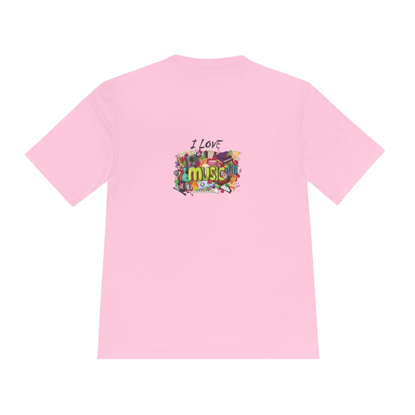 I Love Music- Unisex Moisture Wicking Tee