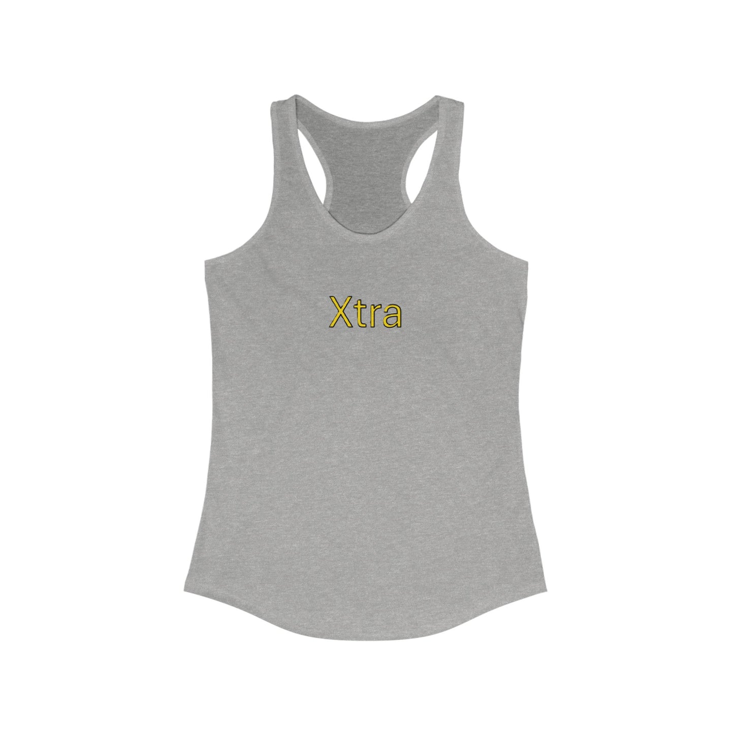 Xtra Woman's Racerback Tank, Ideal Women's Tank Top, Feminine Sleeveless Shirt, Stylish Lady's Summer Top, Unique Female Workout Tank