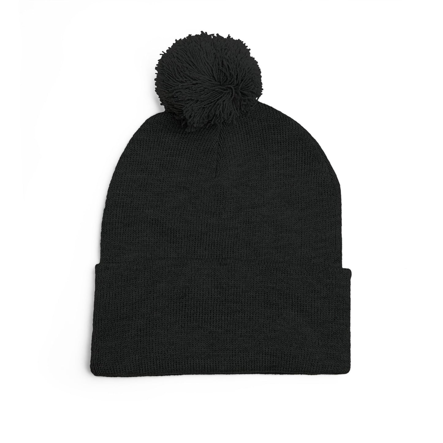 Cozy RME Pom-Pom Knit Cap - Stylish Winter Beanie, Custom Embroidery, Perfect for Gifts, Warm Accessories, Christmas, Outdoor Adventures