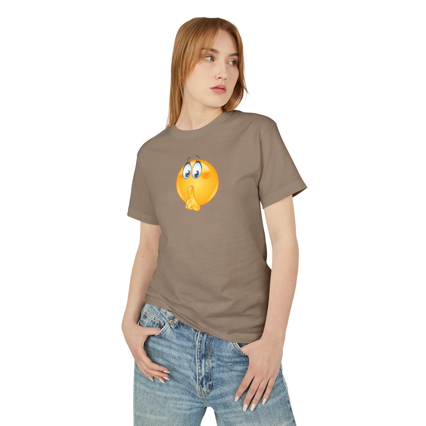 Shhh! Emoji - Unisex Garment-Dyed Heavyweight Cotton Tee
