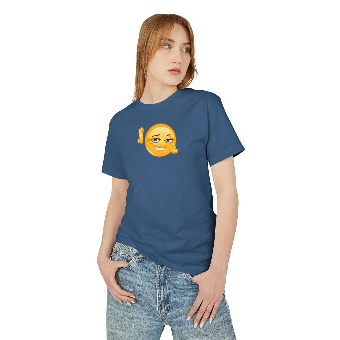 What's Up Emoji - Unisex Garment-Dyed Heavyweight Cotton Tee