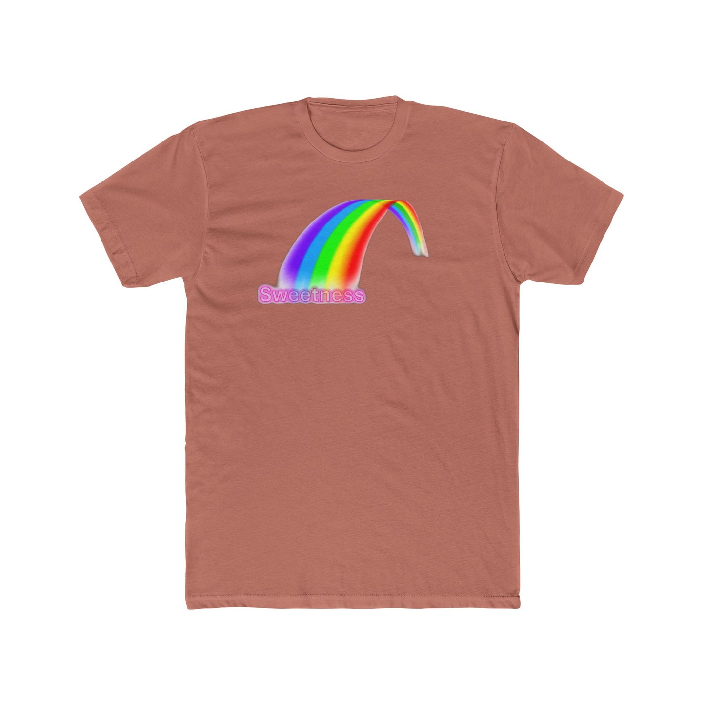 Sweetness Rainbow Graphic Unisex Cotton Crew Tee - Cute Summer Gift, Pride Apparel, Fun Retro T-Shirt, Casual Wear, Gift for Friends