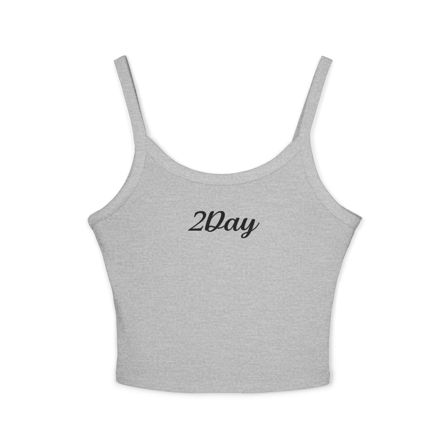 2Day Black Ink - Chic Women's Spaghetti Strap Tank Top, Everyday Style, Comfortable Layering for Summer, Perfect Gift