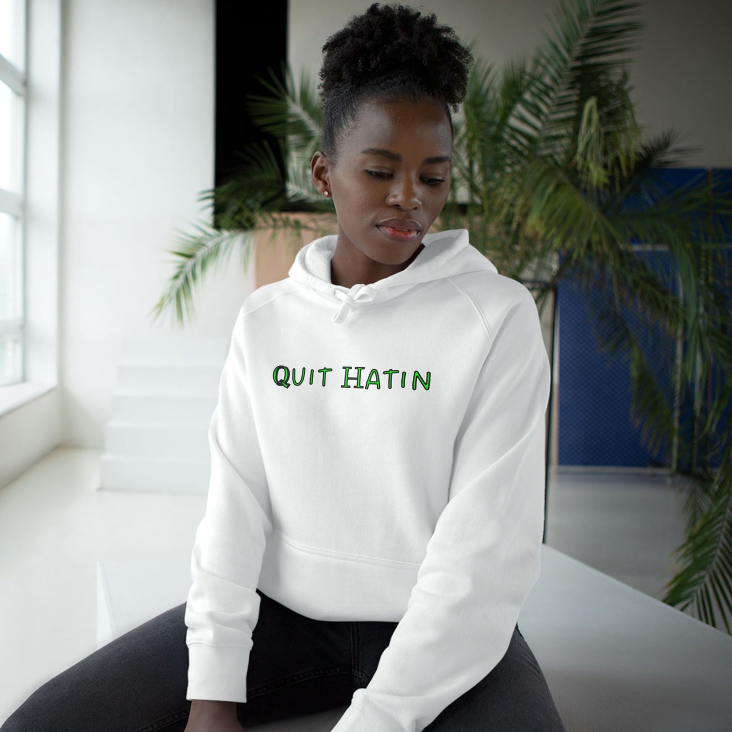 Quit Hatin (Lime Green) - Unisex Supply Hoodie