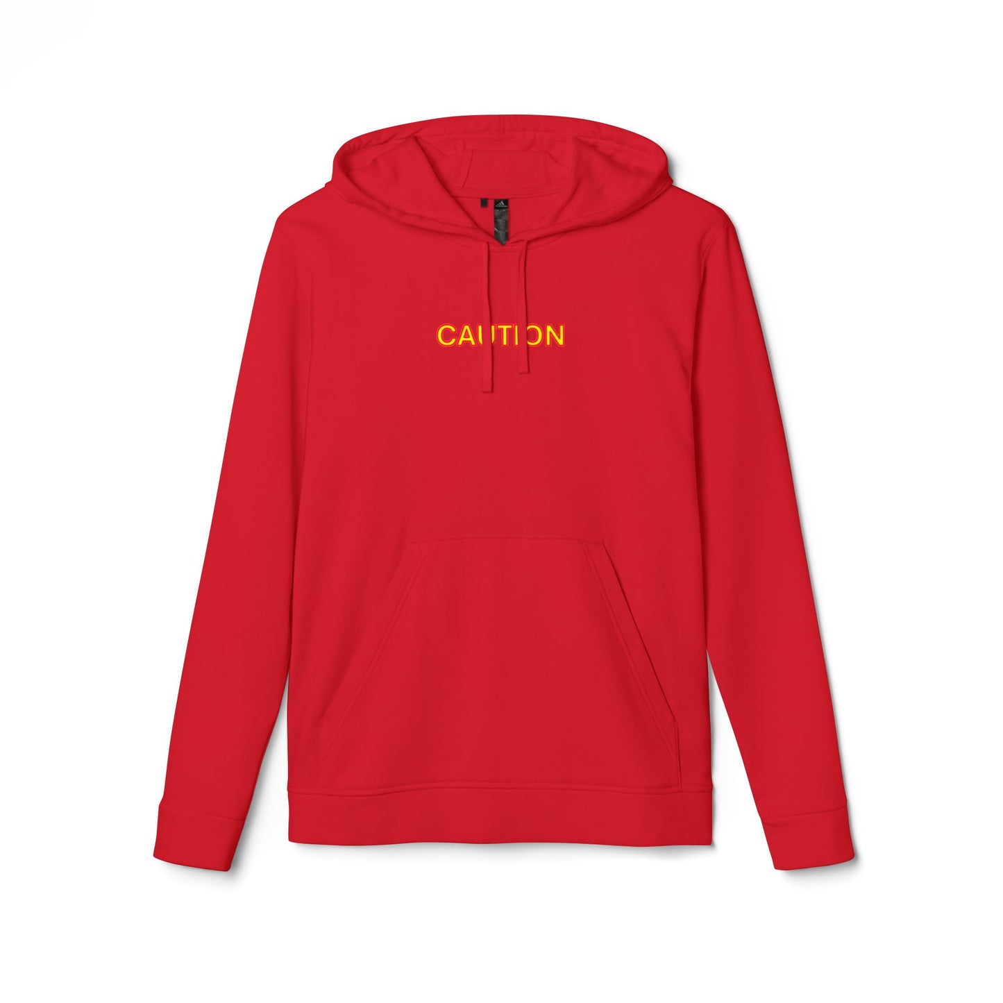 Caution Fleece Unisex Hoodie by Adidas