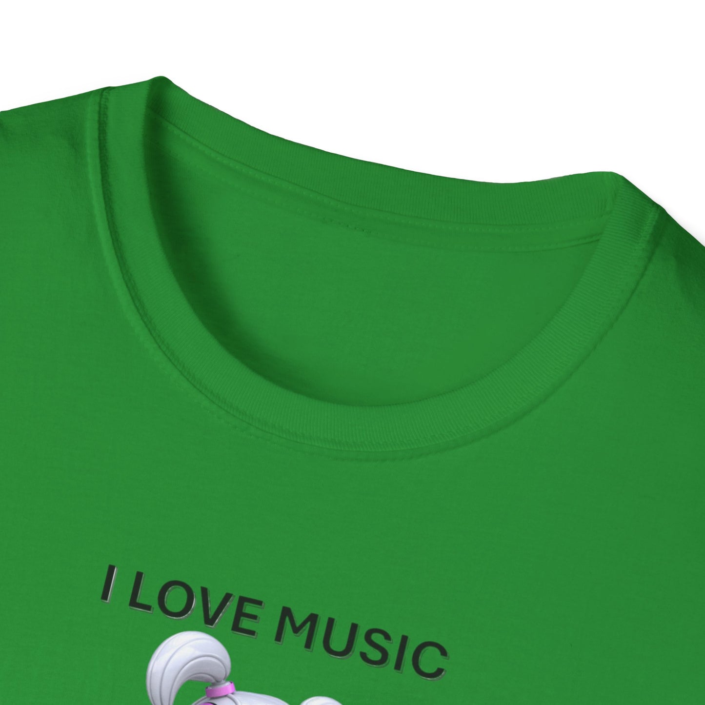 I Love Music Robot Woman - Unisex Soft style T-Shirt