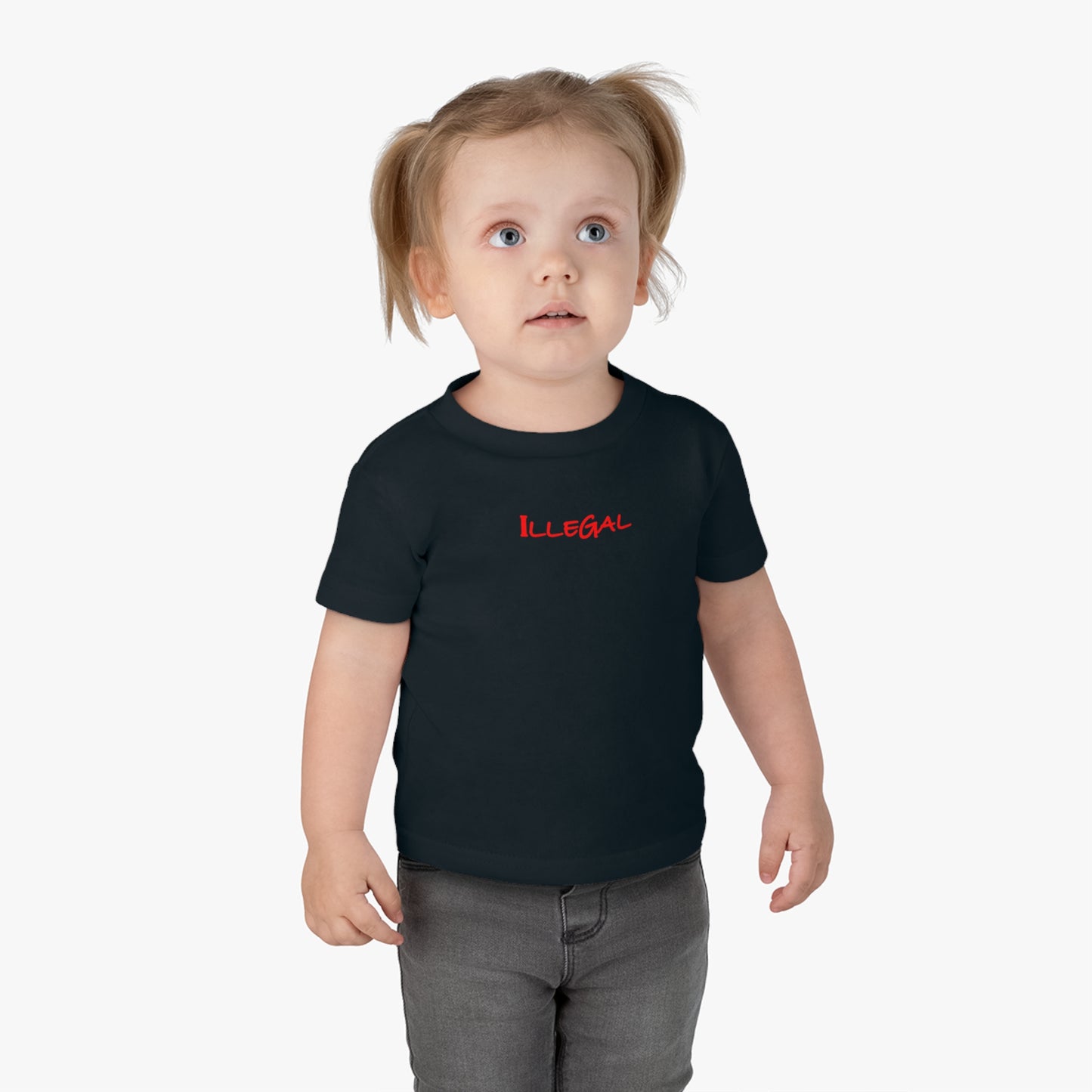 Illegal Child Tee Shirt, Kids Graphic T-Shirt, Youth Top, Unlawful Infant Shirt, Anti-Establishment Toddler Tee, Punk Baby Jersey Top