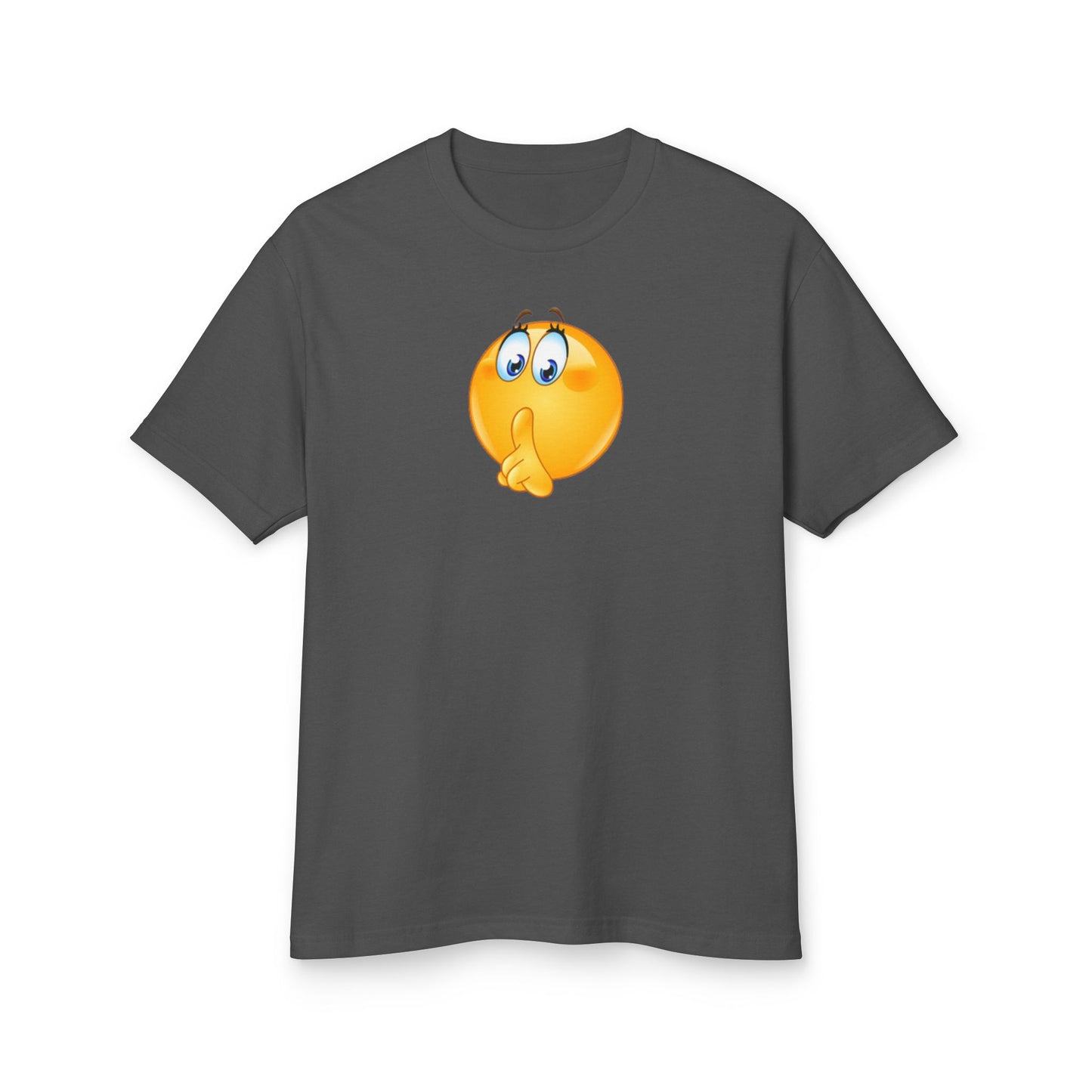 Shhh! Emoji - Unisex Garment-Dyed Heavyweight Cotton Tee