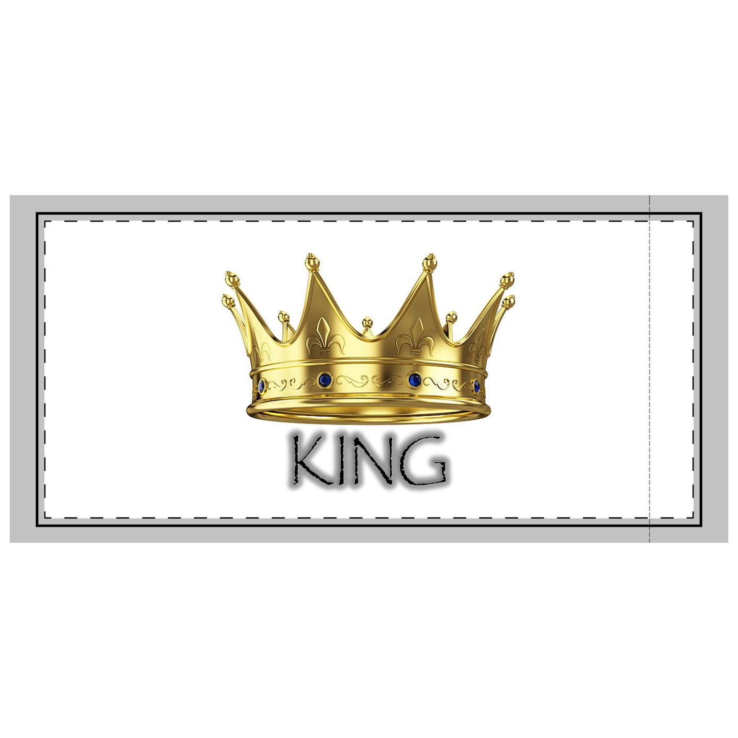 King Microfiber Pillowcase, Royal Decor Gift, Bedroom Accessories, Kids Room, Personalized Bedroom, Crowned King