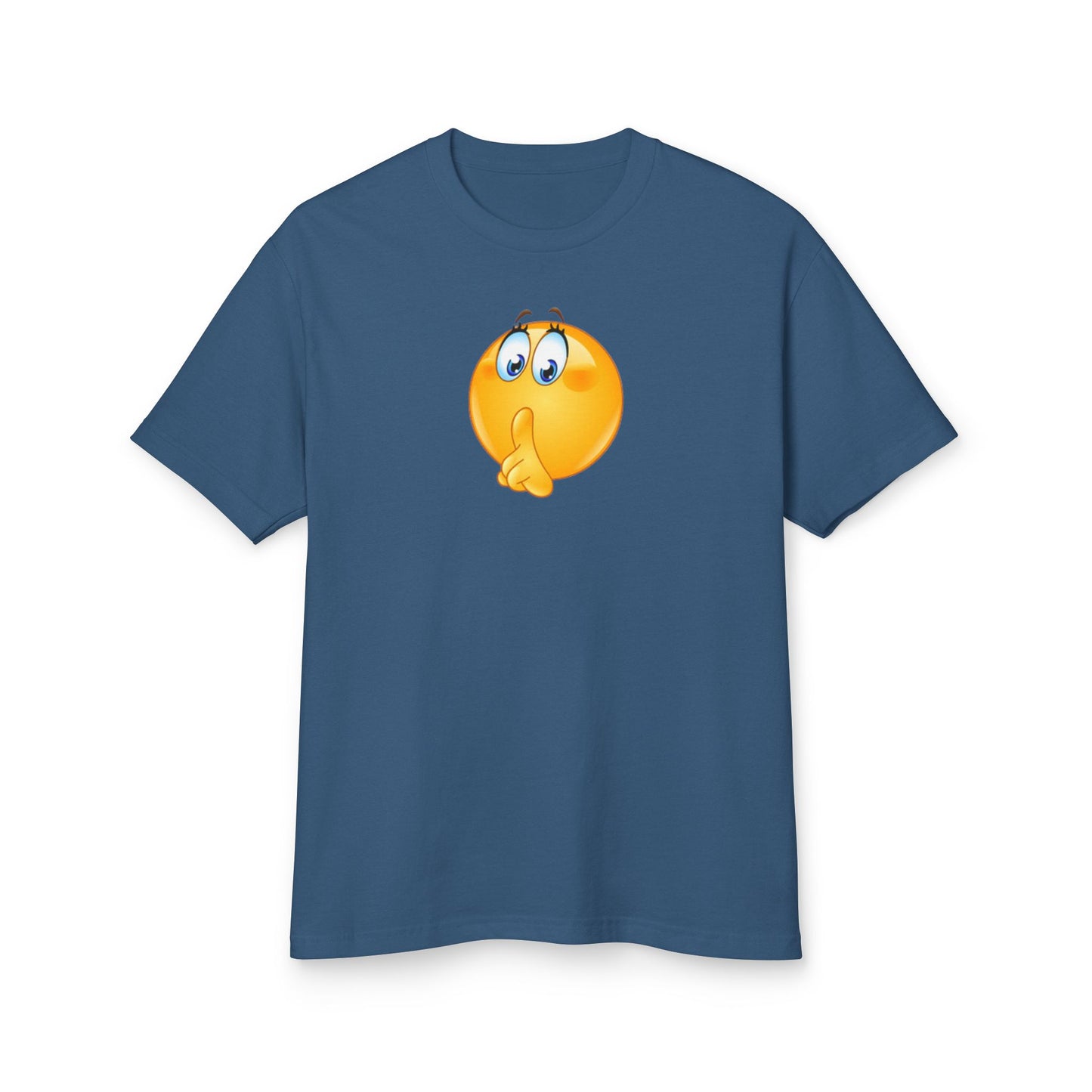 Shhh! Emoji - Unisex Garment-Dyed Heavyweight Cotton Tee