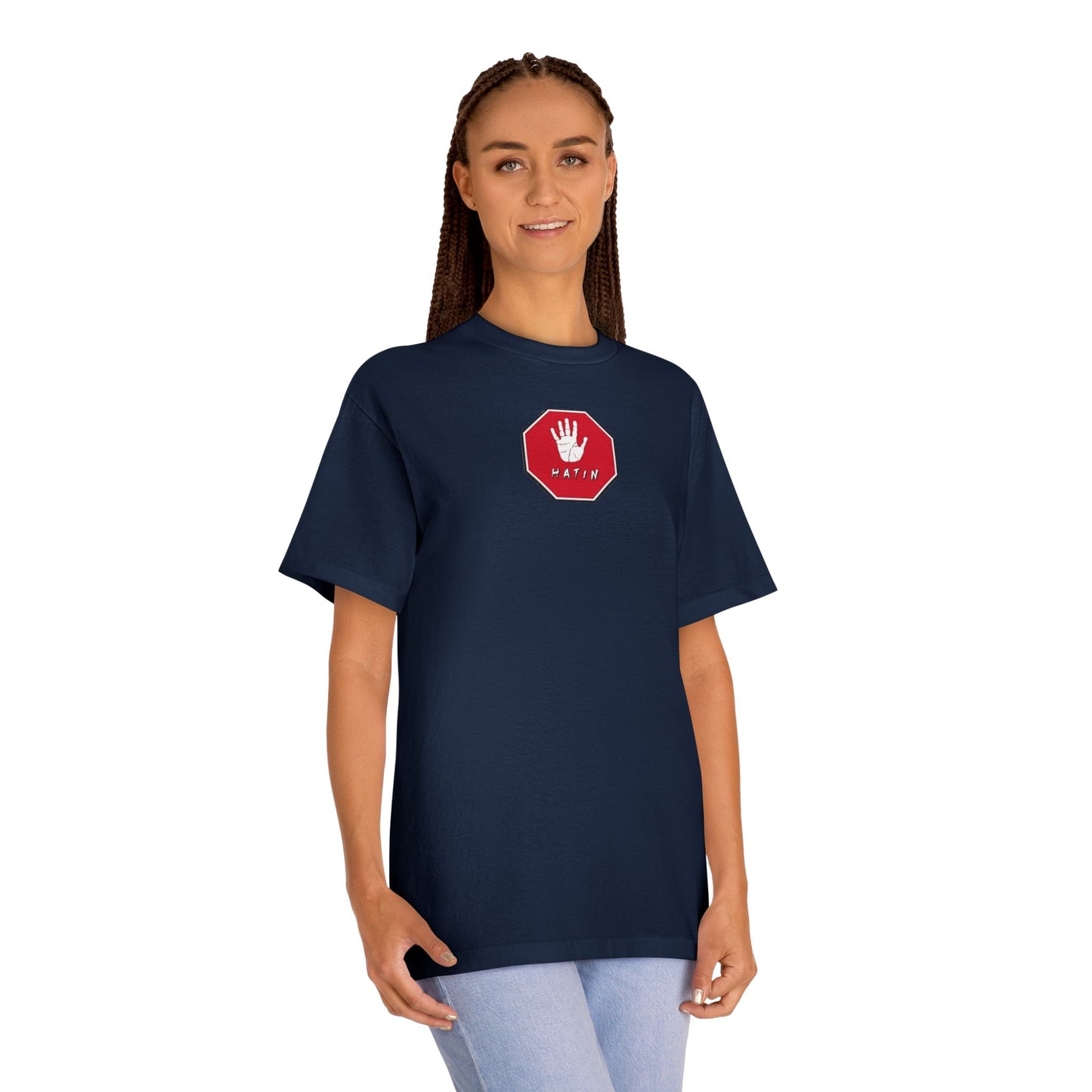 Unisex Classic Tee - STOP HATIN - BLK