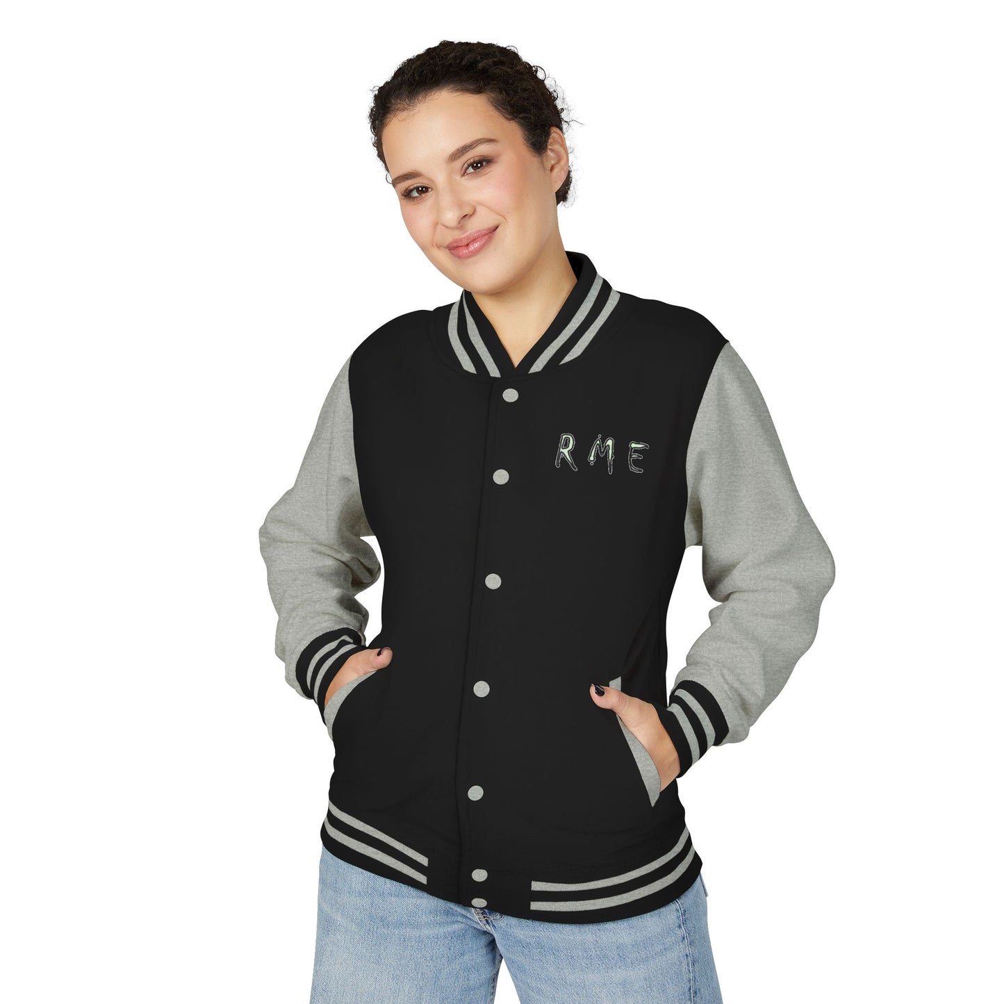 RME Letterman Jacket, Varsity College Style Outerwear, Customizable Baseball Team Coat, Retro Vintage Jacket, Personalized Sports Club