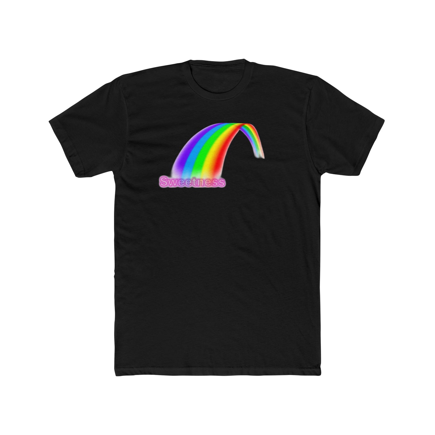 Sweetness Rainbow Graphic Unisex Cotton Crew Tee - Cute Summer Gift, Pride Apparel, Fun Retro T-Shirt, Casual Wear, Gift for Friends
