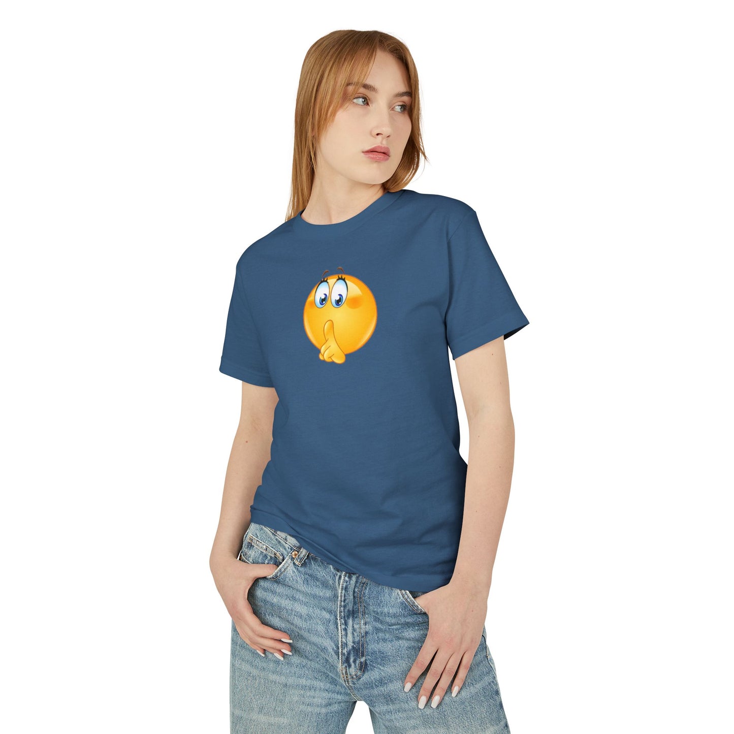 Shhh! Emoji - Unisex Garment-Dyed Heavyweight Cotton Tee