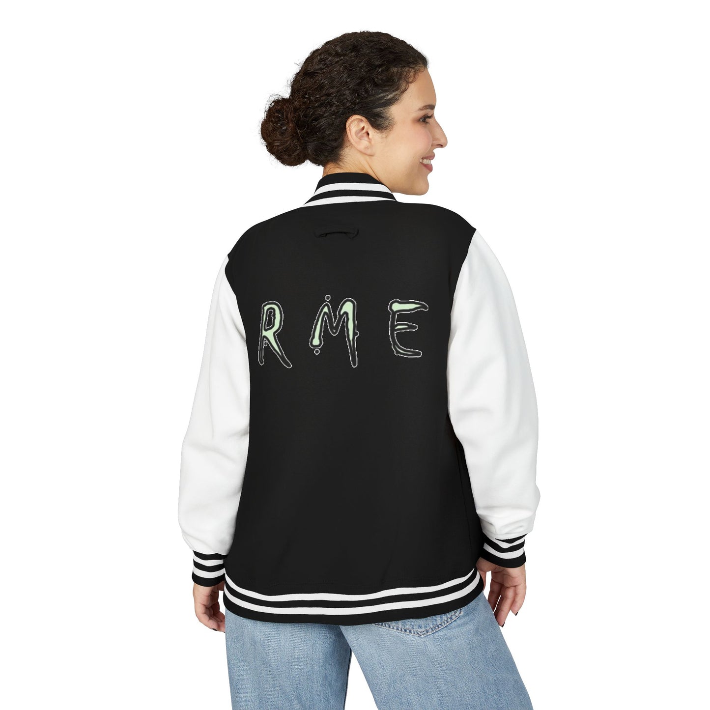 RME Letterman Jacket, Varsity College Style Outerwear, Customizable Baseball Team Coat, Retro Vintage Jacket, Personalized Sports Club