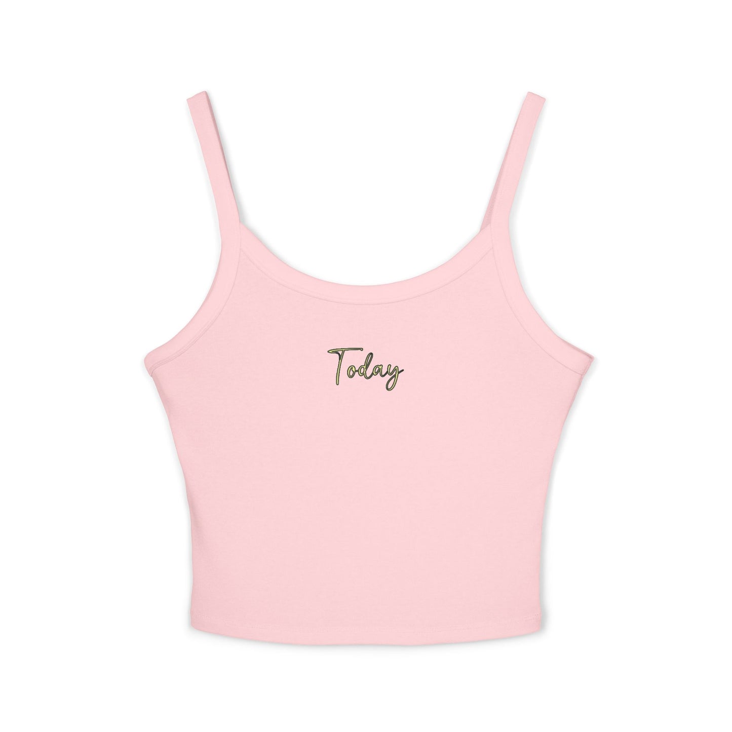 Today Women's Spaghetti Strap Tank Top, Casual Summer Top, Vacation Essential, Gym Wear, Layering Piece, Gift for Her