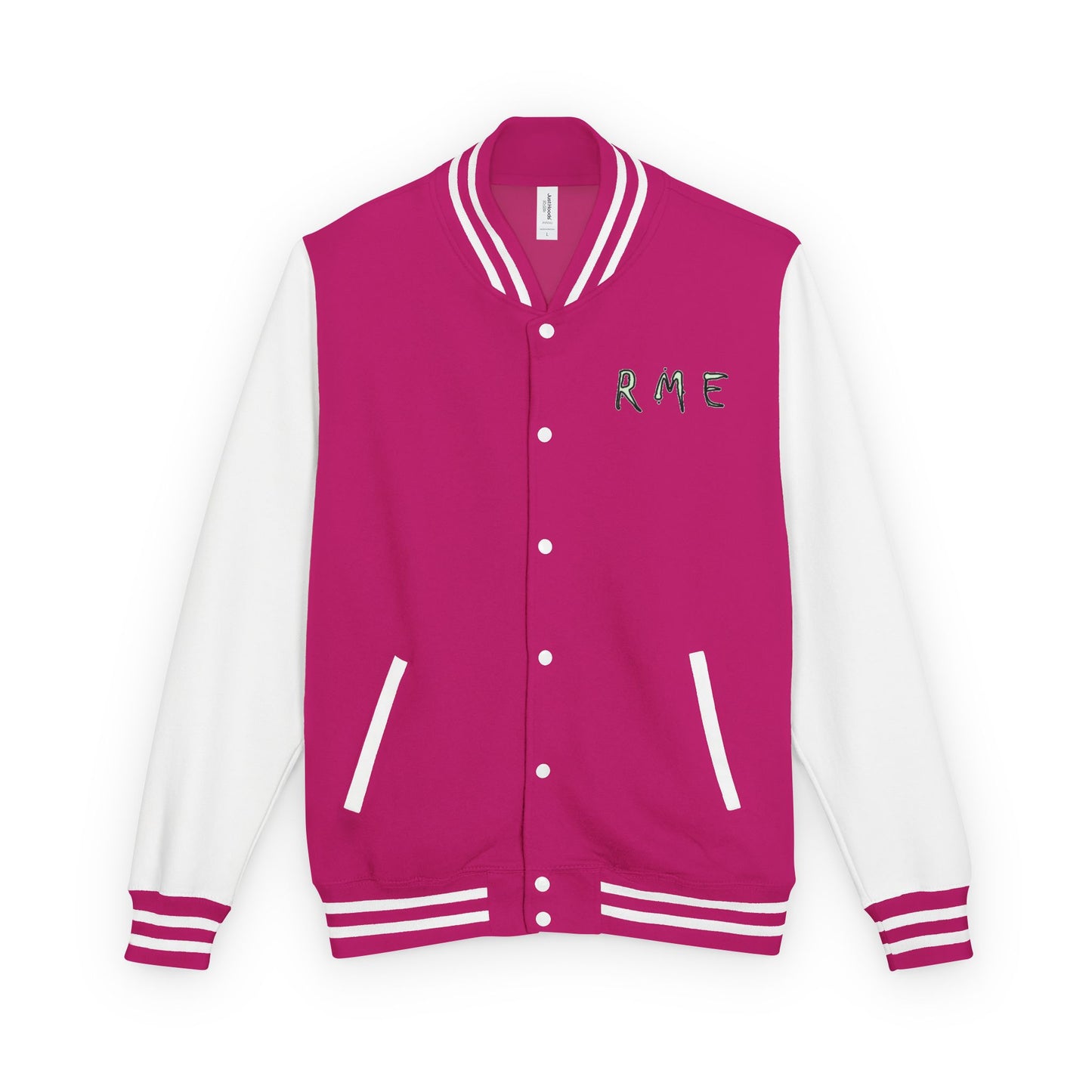 RME Letterman Jacket, Varsity College Style Outerwear, Customizable Baseball Team Coat, Retro Vintage Jacket, Personalized Sports Club