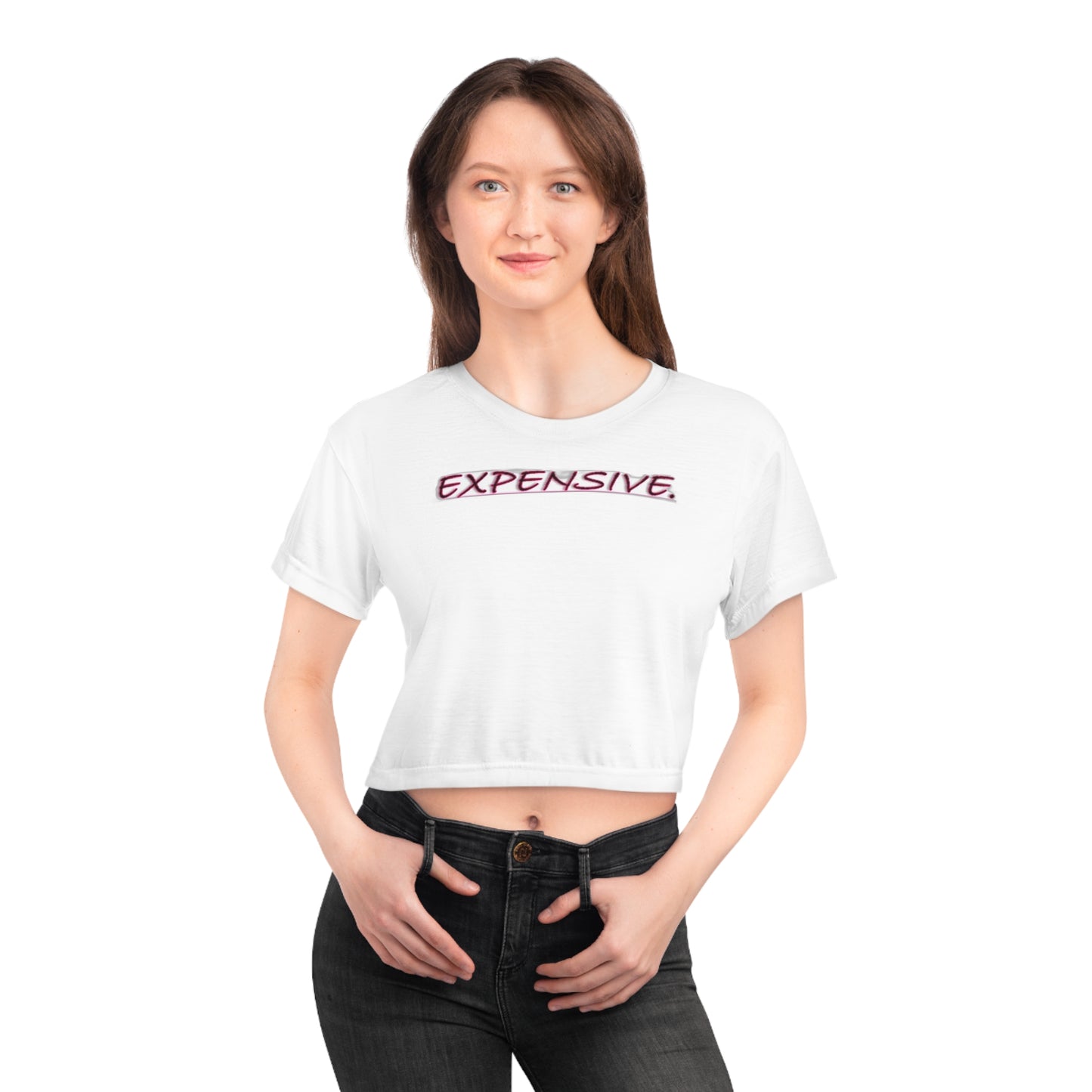 EXPENSIVE - Crop Tee (AOP)