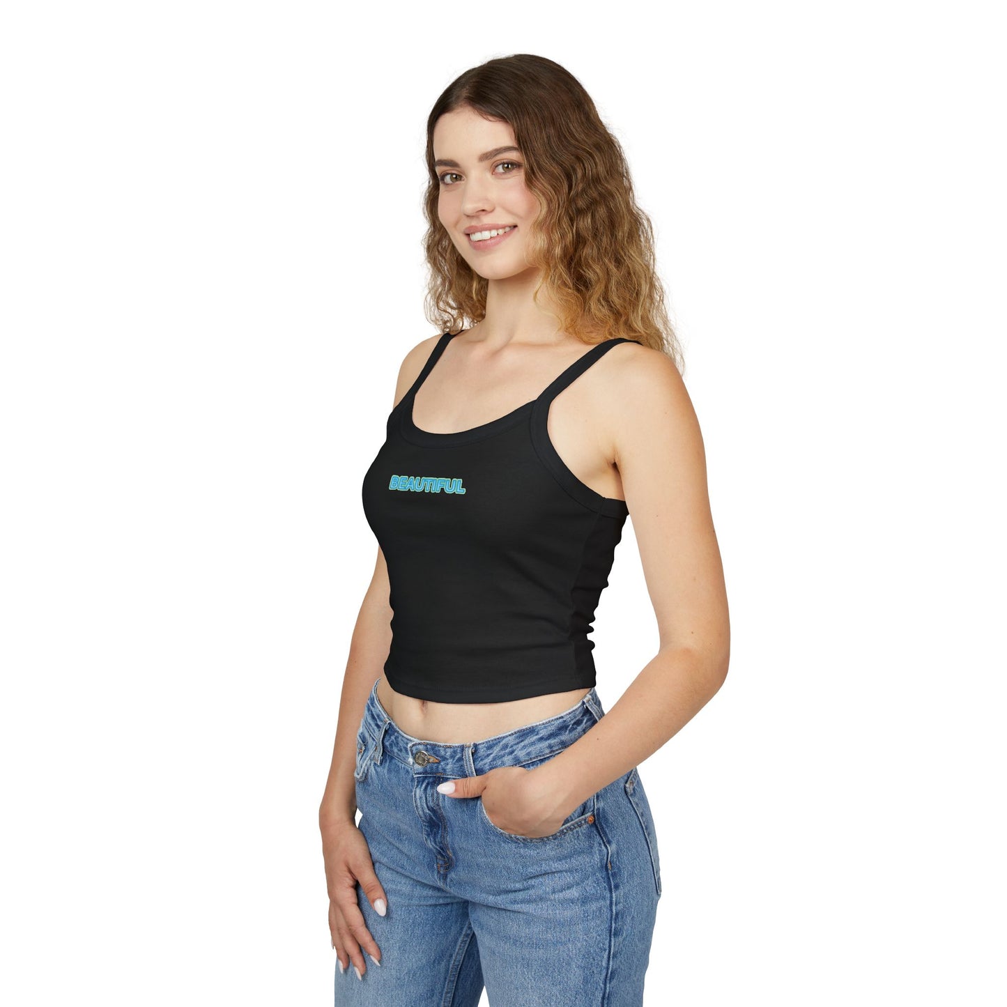Beautiful Women's Spaghetti Strap Tank Top, Cute Summer Top, Casual Outfit, Gift for Her, Beachwear, Daily Wear