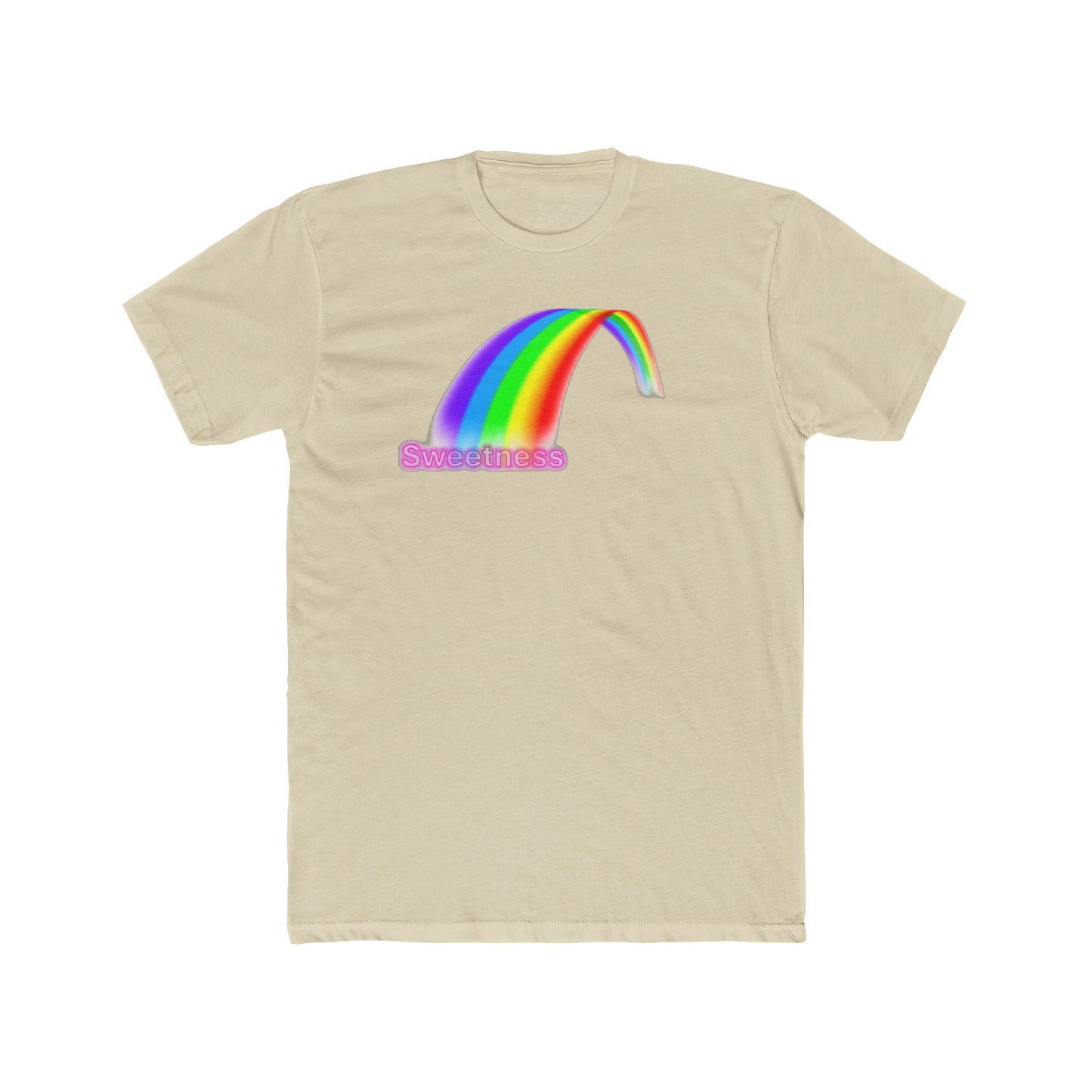 Sweetness Rainbow Graphic Unisex Cotton Crew Tee - Cute Summer Gift, Pride Apparel, Fun Retro T-Shirt, Casual Wear, Gift for Friends