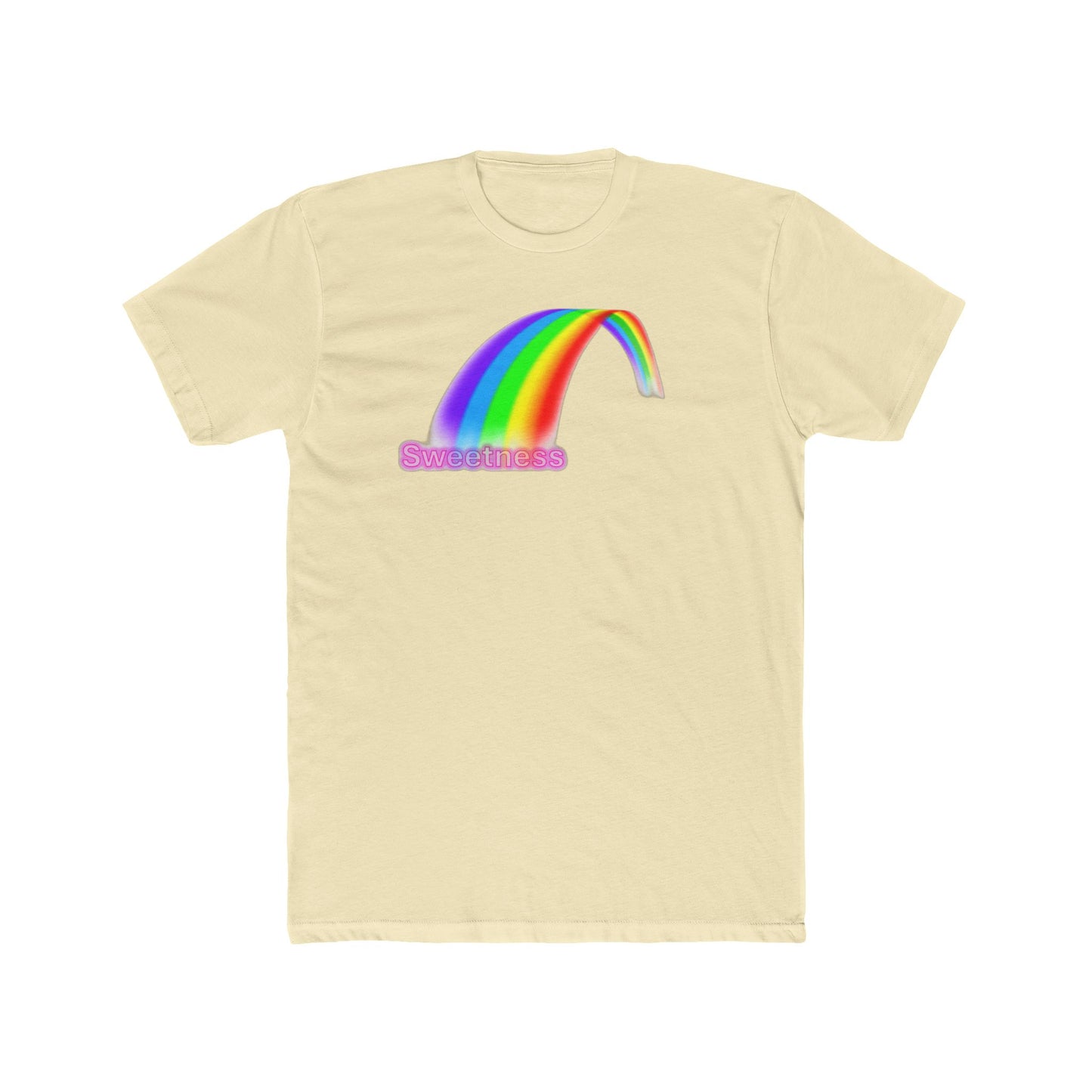 Sweetness Rainbow Graphic Unisex Cotton Crew Tee - Cute Summer Gift, Pride Apparel, Fun Retro T-Shirt, Casual Wear, Gift for Friends