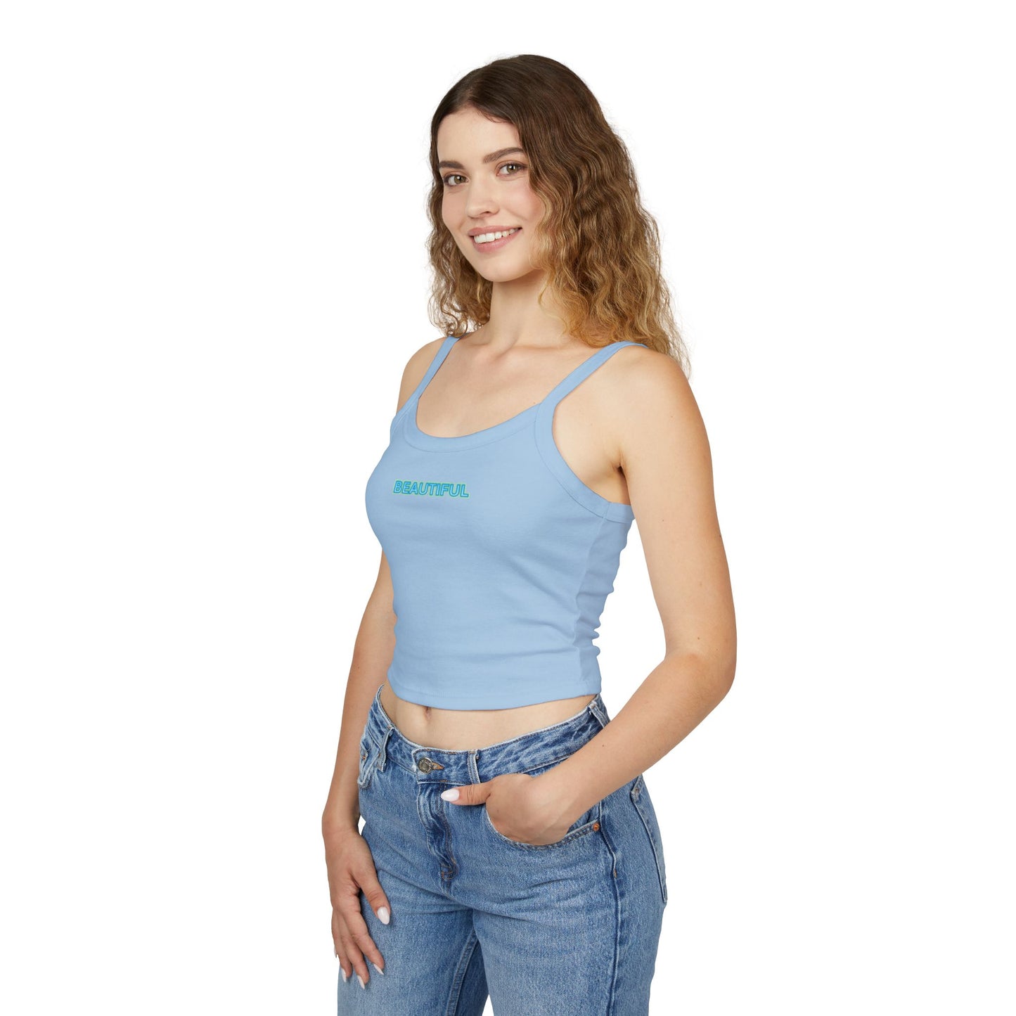 Beautiful Women's Spaghetti Strap Tank Top, Cute Summer Top, Casual Outfit, Gift for Her, Beachwear, Daily Wear